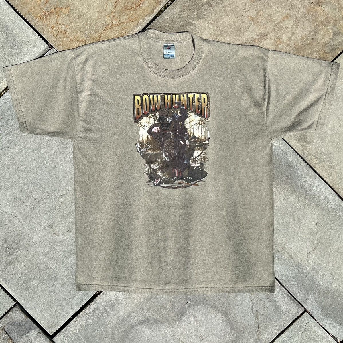 Jerzees Y2K Overdyed Bowhunter Graphic T-Shirt Size US XL / EU 56 / 4 - 1 Thumbnail