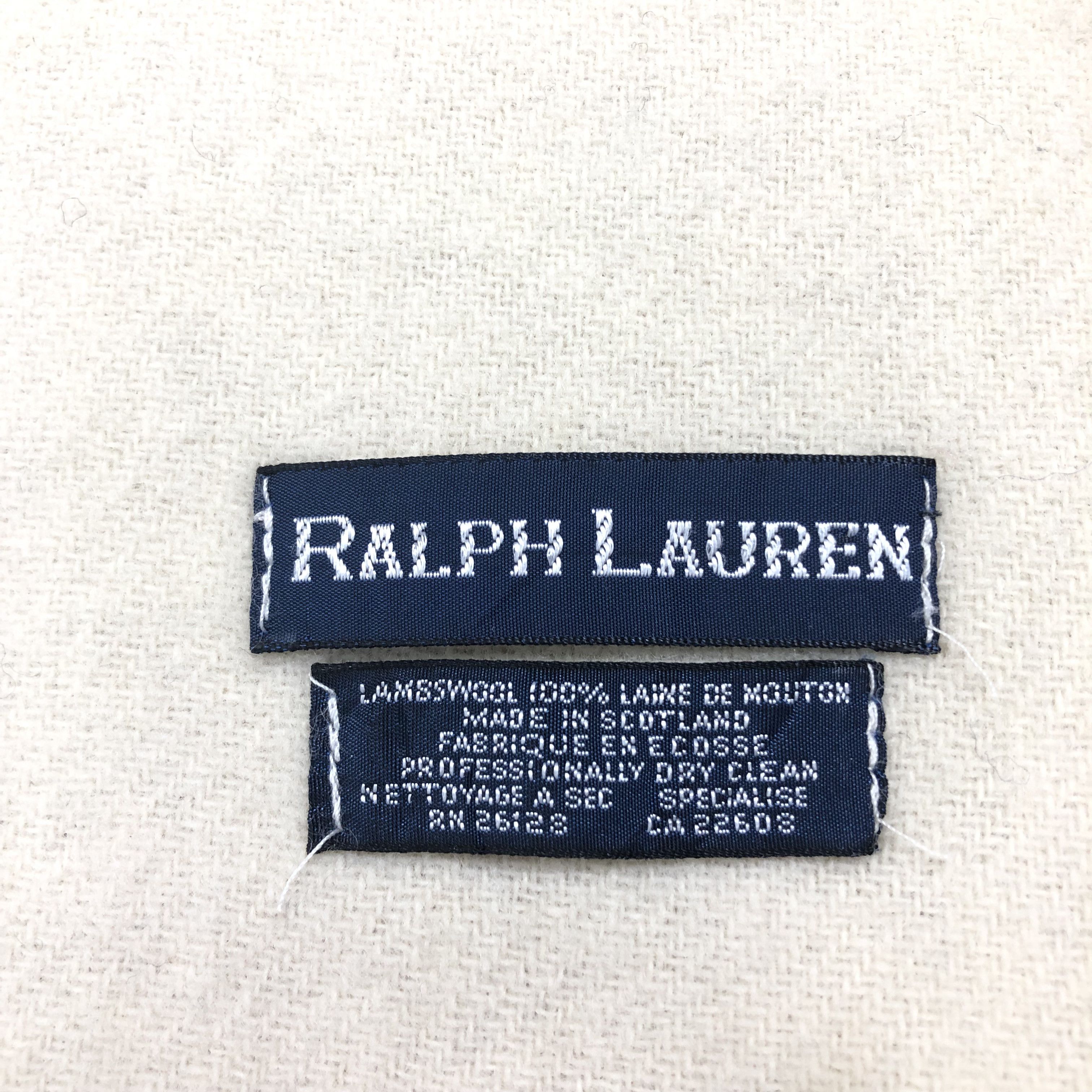 Ralph Lauren × Vintage Vintage Ralph Lauren Scarf Muffler MF349 Size ONE SIZE - 3 Thumbnail