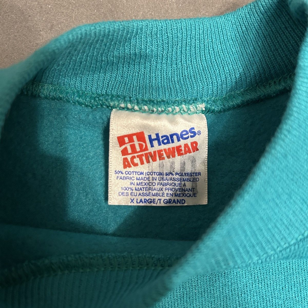 Vintage 80s Hanes Crewneck Fishing sweatshirt Size US XL / EU 56 / 4 - 4 Thumbnail