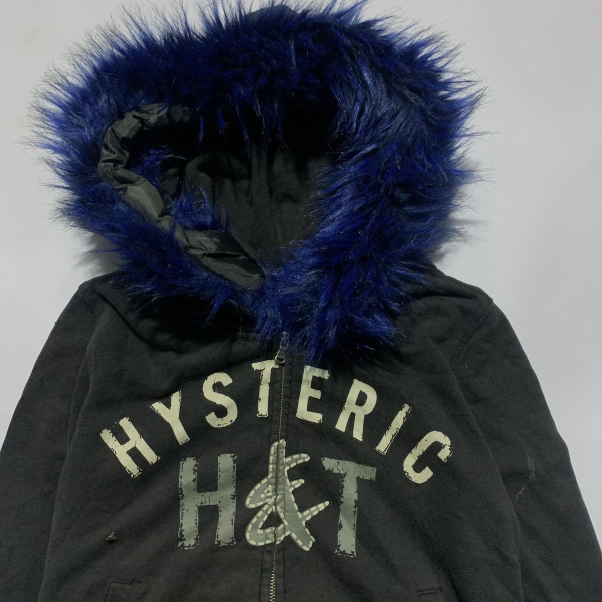 Japanese Brand Y2k style LGB zip fur hoodie Size US M / EU 48-50 / 2 - 2 Thumbnail