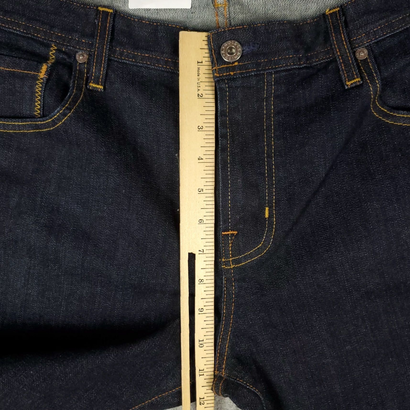 Vintage AG Adriano Goldschmied Jeans Men's 38x28 Blue The Matchbox Slim Straight Leg 5-Pocket Denim Zip Regular Mens Size US 38 / EU 54 - 4 Thumbnail