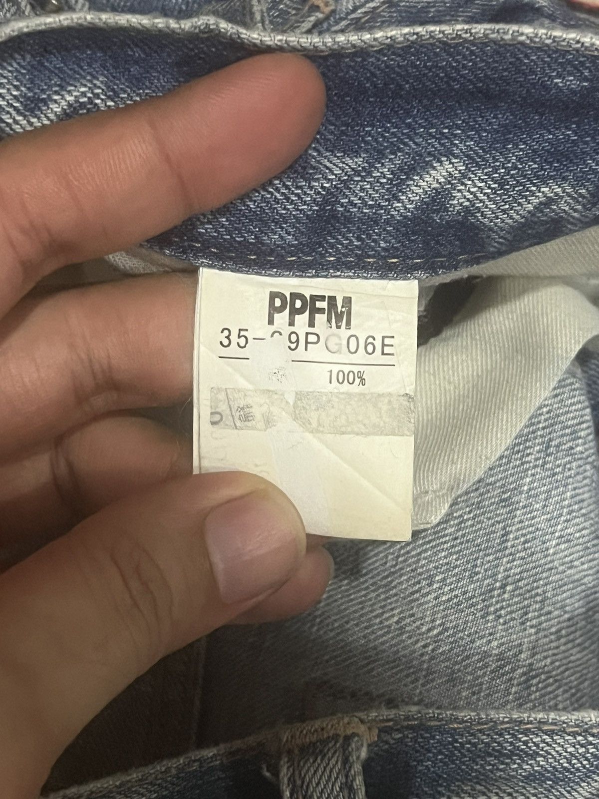 PPFM Vintage Payton Place For Men Double Waist Distressed Jeans Size US 31 - 16 Thumbnail
