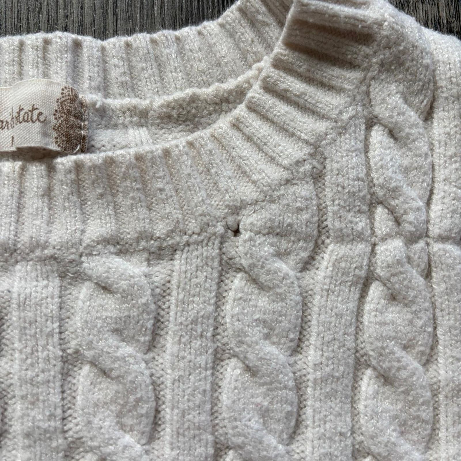 Other Altard state cream cable knit cropped sweater Size M / US 6-8 / IT 42-44 - 5 Thumbnail