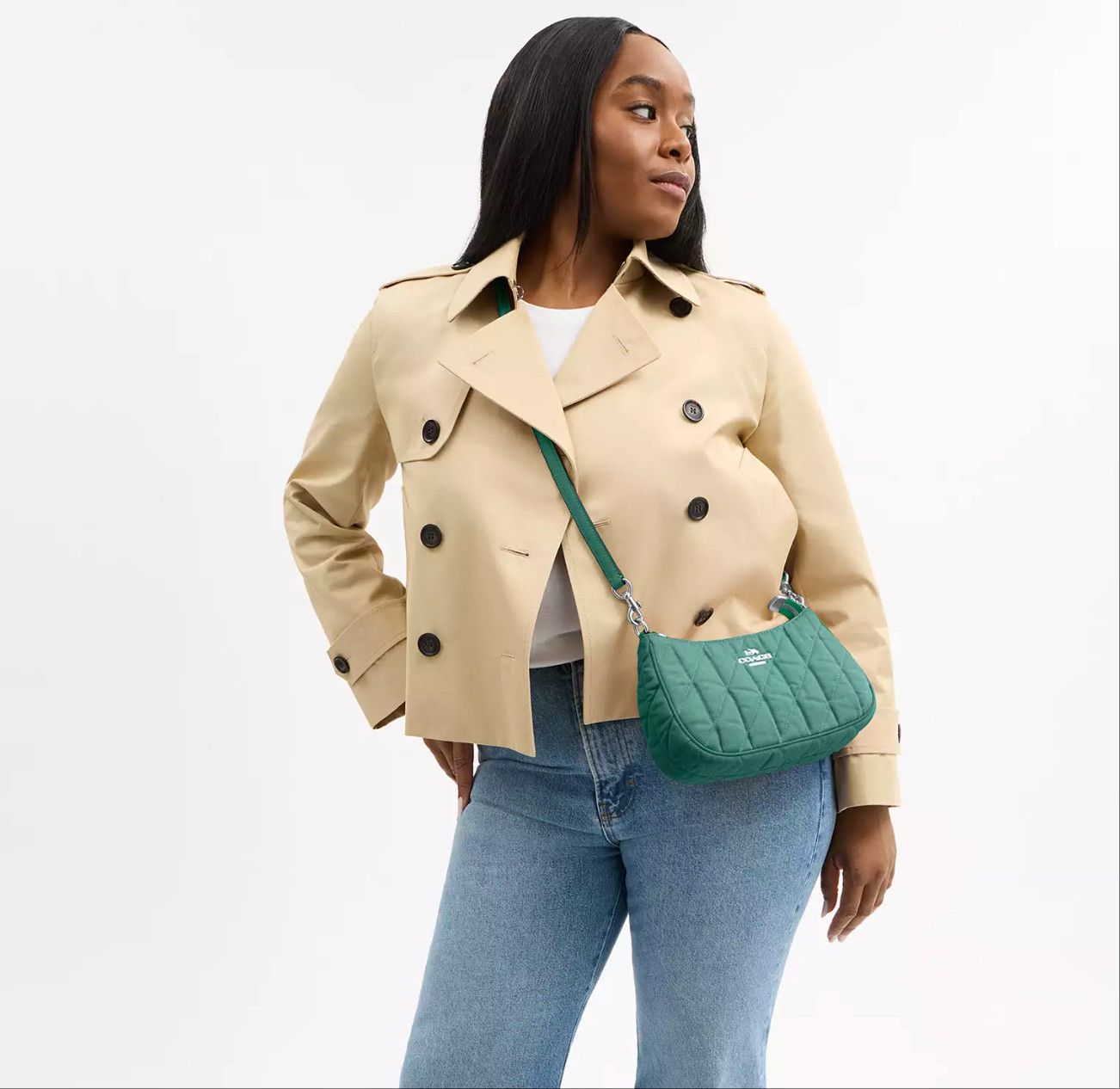 Coach Teri Shoulder Bag CBG86 Ivy/Green Size ONE SIZE - 8 Thumbnail