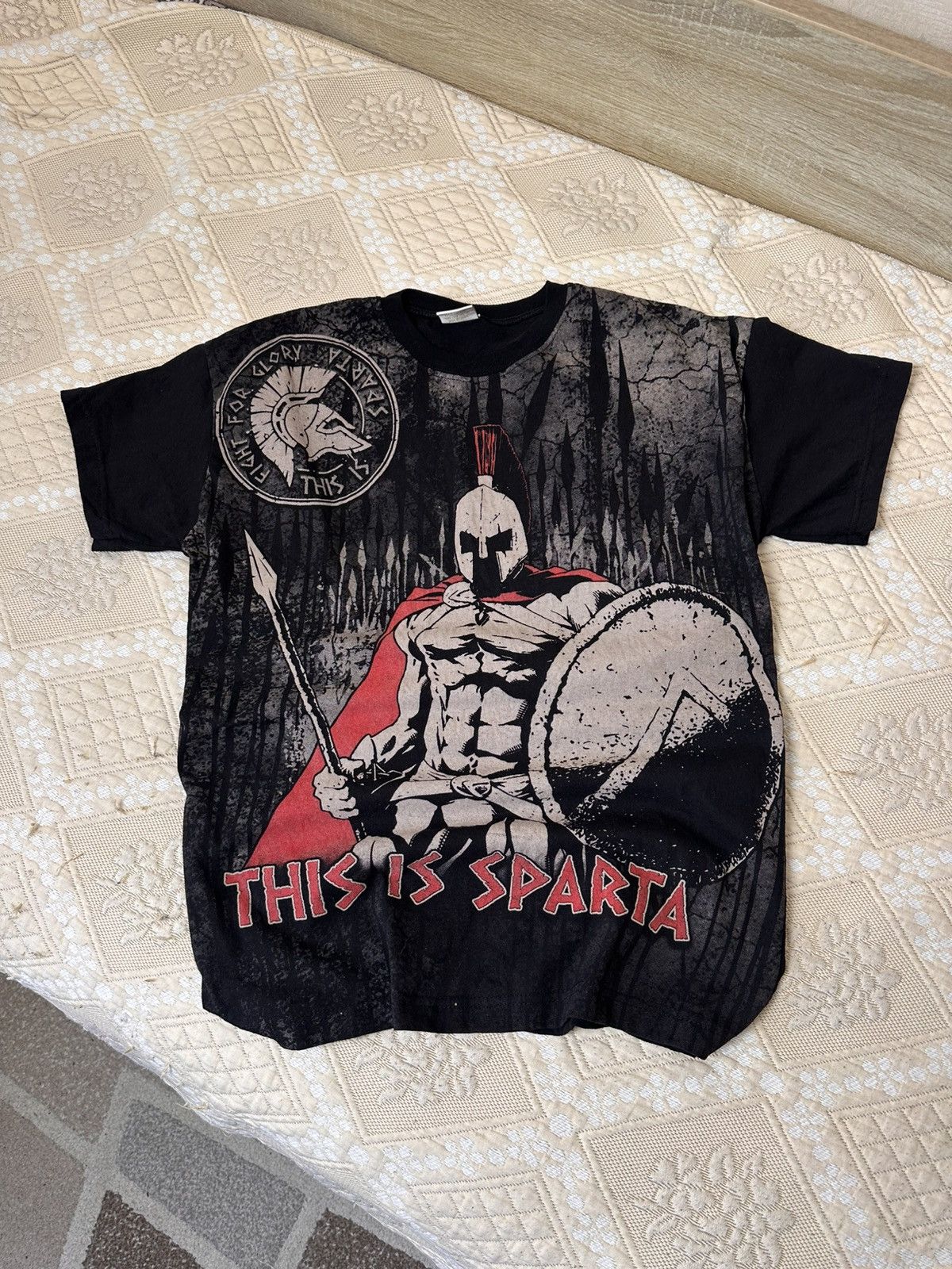 Vintage 🔥 The 300 Spartans Vintage Movie T Shirt Y2K Affliction Rare Size US M / EU 48-50 / 2 - 1 Thumbnail
