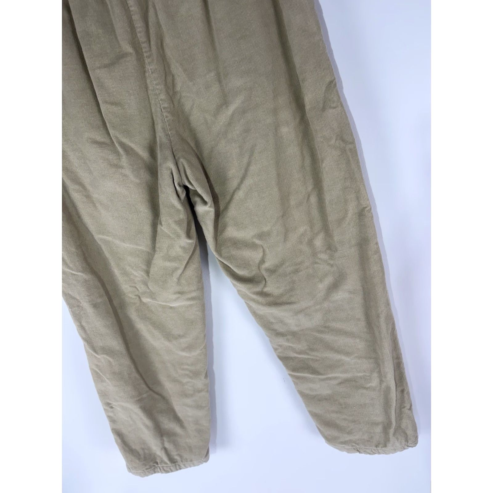 Vintage VINTAGE American Sweetheart Pants Corduroy Insulated Pull On Beige 12 Womens Tapered Ankle 26in Inseam Fall Winter Size 34" / US 12 / IT 48 - 6 Thumbnail