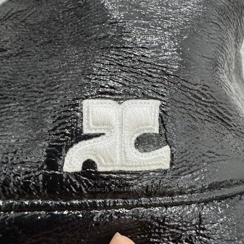 Vintage Courreges Leather Bucket Hat. Size ONE SIZE - 6 Thumbnail