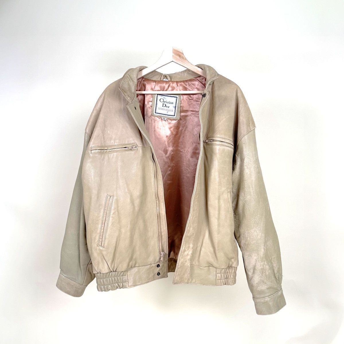 Dior Dior vintage Beige Bomber Jacket Size US L / EU 52-54 / 3 - 2 Thumbnail