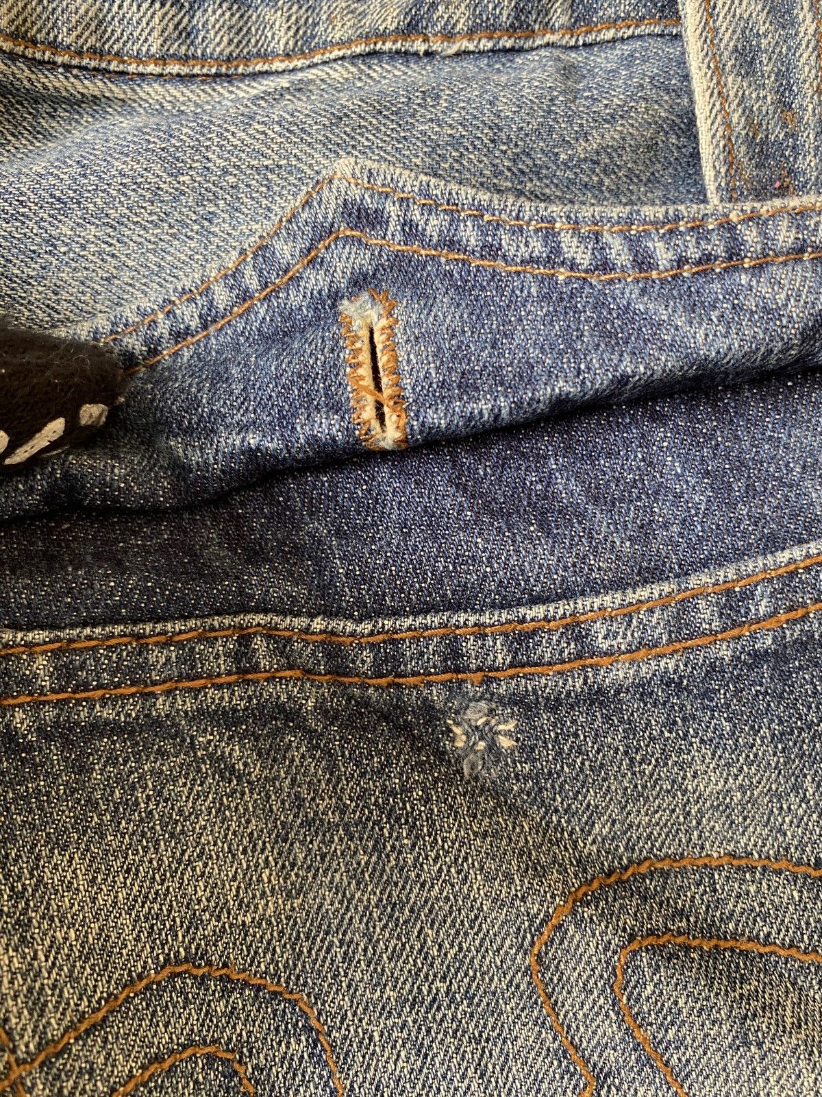 Japanese Brand Philodox Distressed Flare Denim Size US 31 - 17 Thumbnail