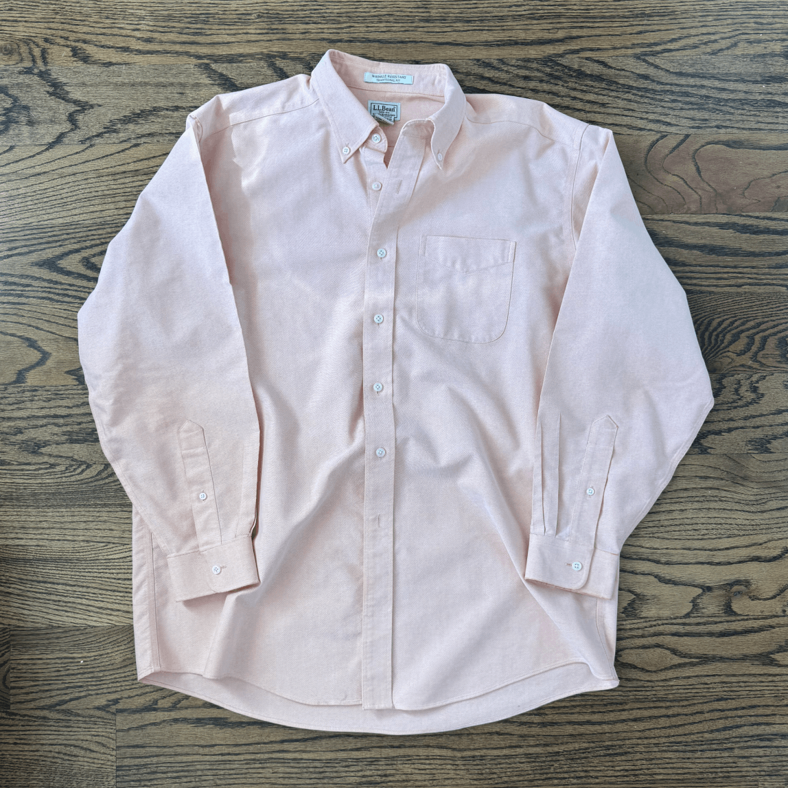 L.L. Bean L.L. Bean Wrinkle Resistant Pink Oxford Size US XL / EU 56 / 4 - 1 Thumbnail