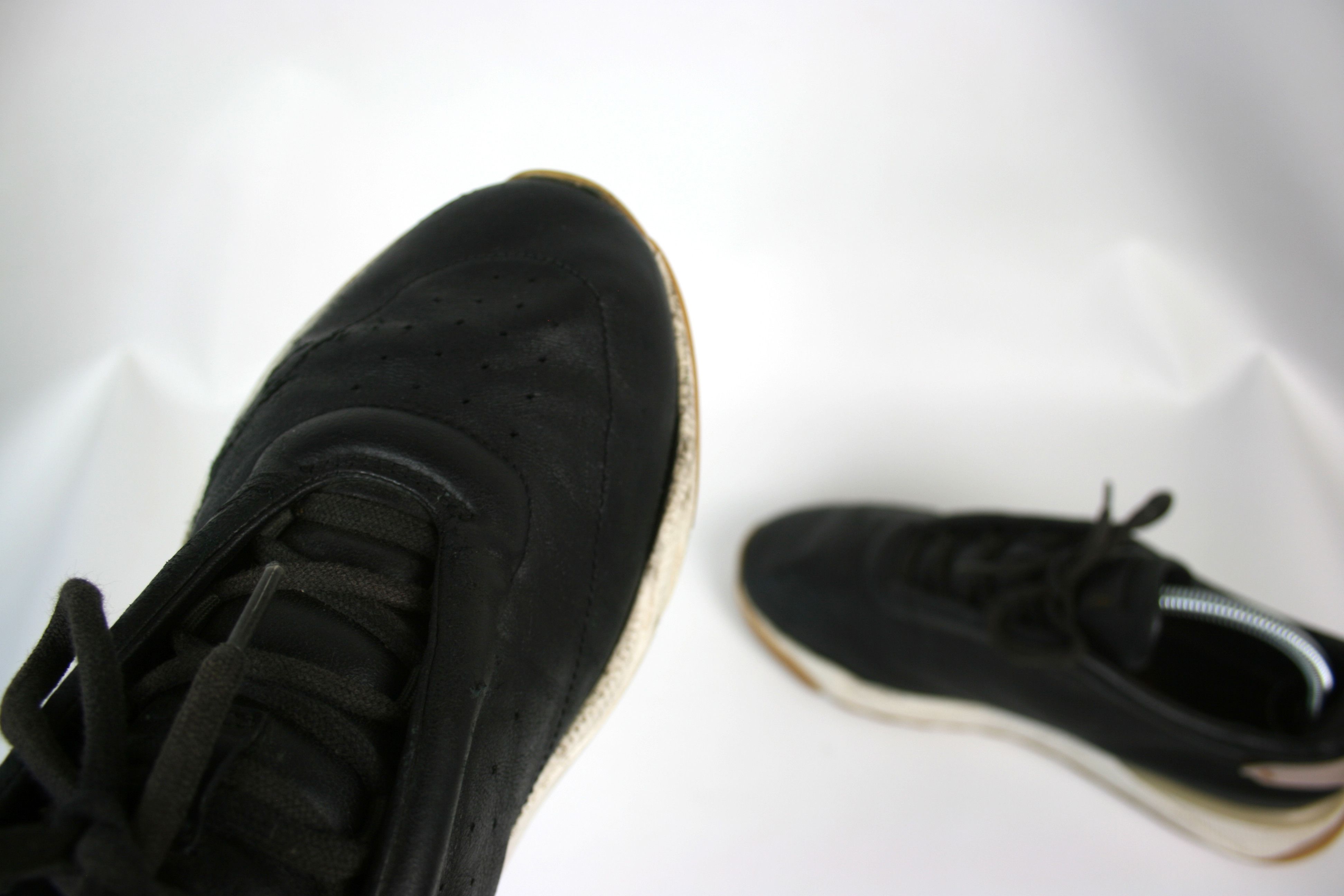 Santoni Distressed Leather Sneakers Size US 8 / EU 41 - 7 Thumbnail