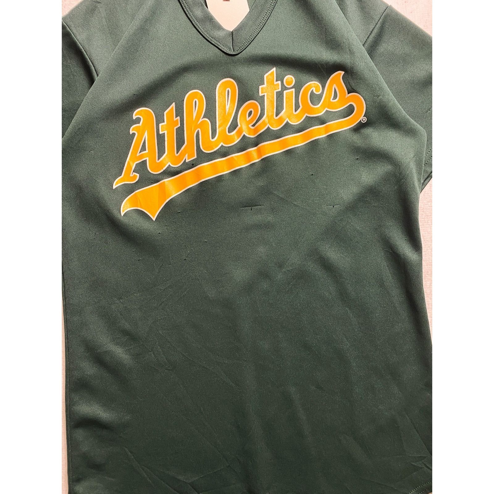MLB Vintage 90s MLB Green Jersey Shirt - Men's Medium Size US M / EU 48-50 / 2 - 4 Thumbnail