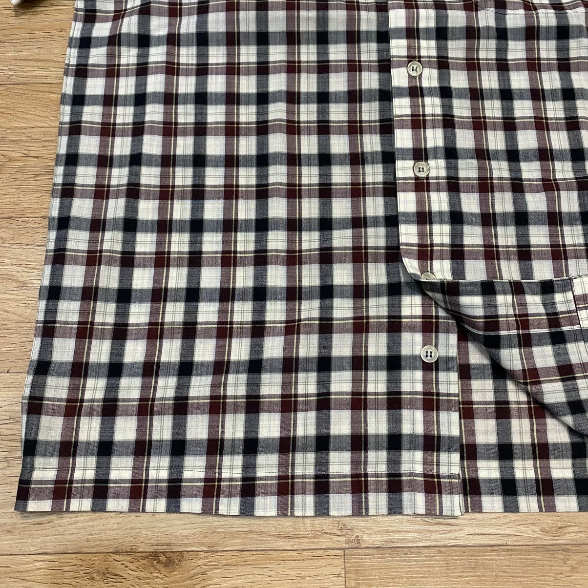Yves Saint Laurent 1990s Yves Saint Laurent Pour Homme Plaid Button Up Shirts Size US L / EU 52-54 / 3 - 4 Thumbnail