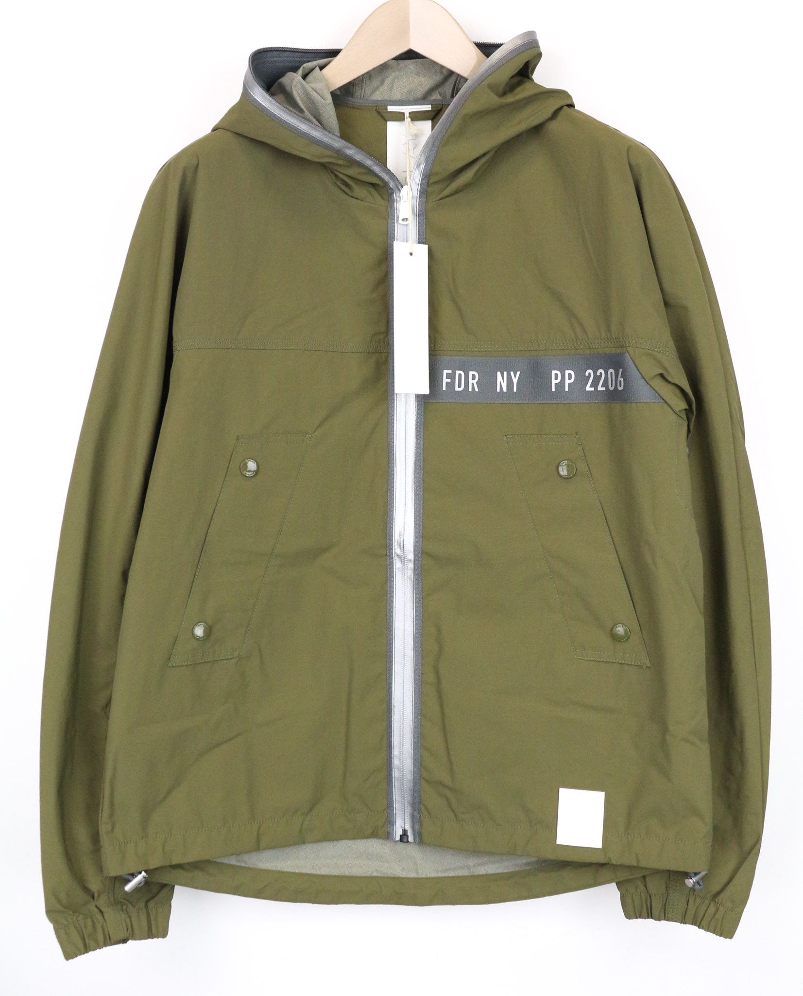 Replay L Green Hooded Windbreaker Jacket 74679 Size US L / EU 52-54 / 3 - 1 Thumbnail