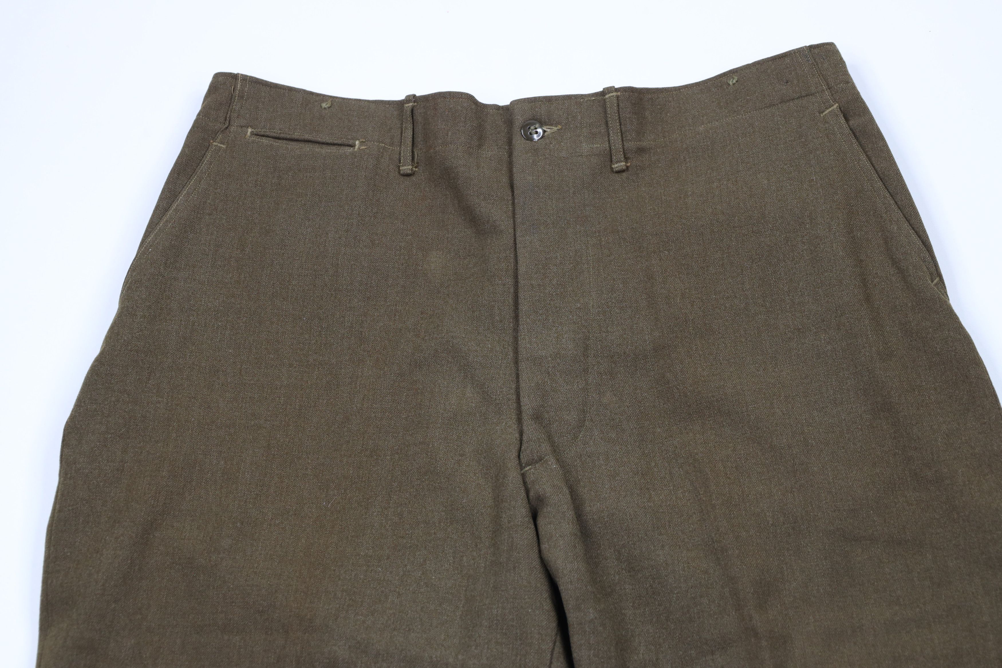 Vintage Vintage 50s Military Korean War Wool Field Trousers Pants Size US 40 / EU 56 - 2 Thumbnail