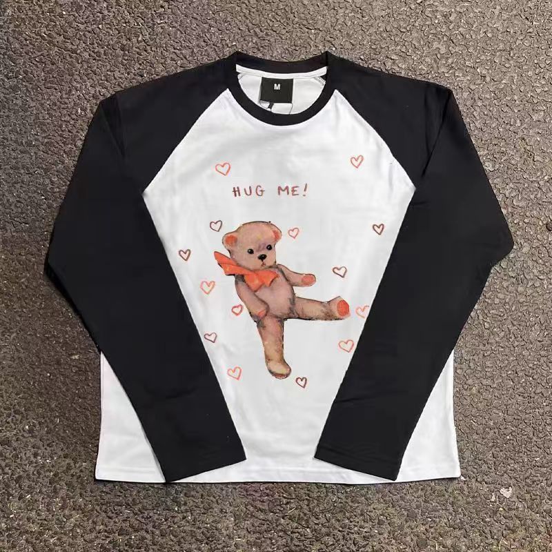 Japanese Brand × Vintage Cartoon Doll Bear Printed Loose Casual Long Sleeve T-Shirt Size US XXL / EU 58 / 5 - 2 Thumbnail
