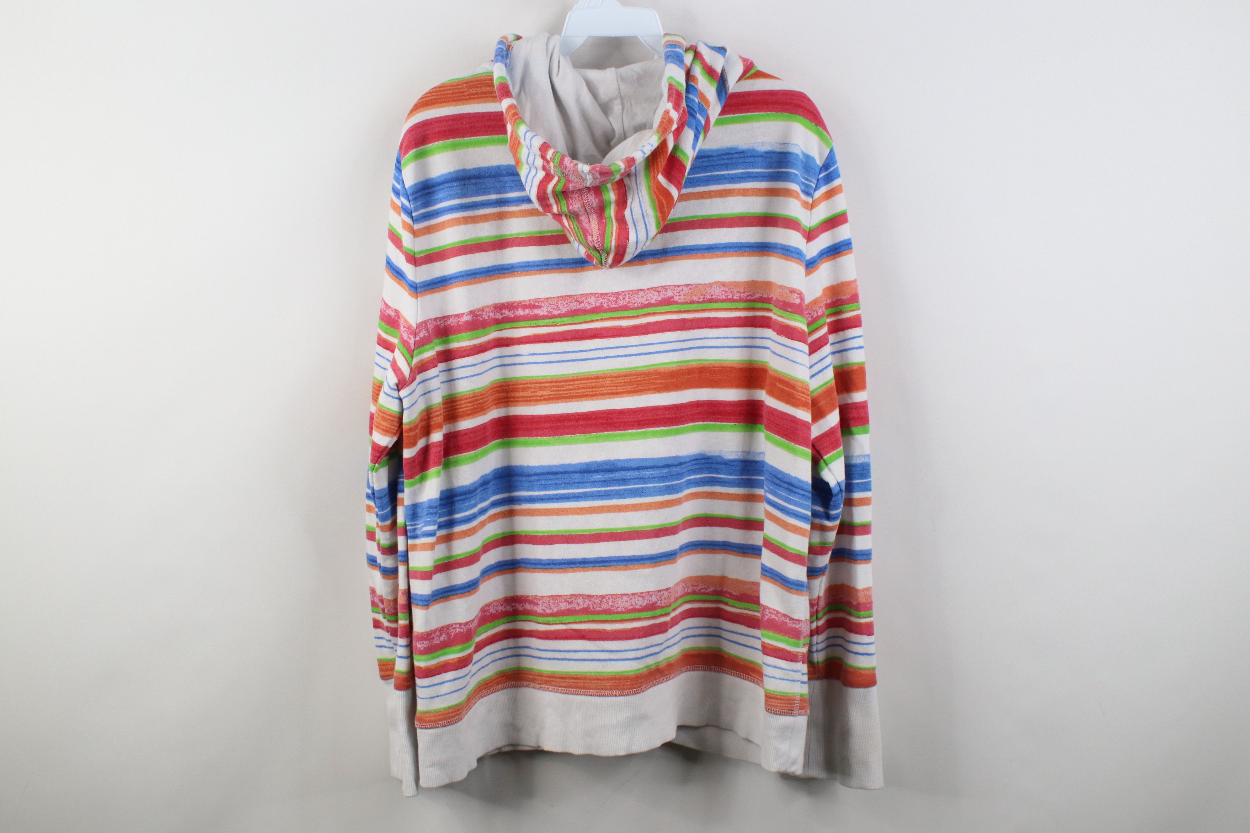 Tommy Hilfiger Vintage Y2K Tommy Hilfiger Terry Rainbow Full Zip Hoodie Size XXL / US 16-18 / IT 52-54 - 13 Thumbnail
