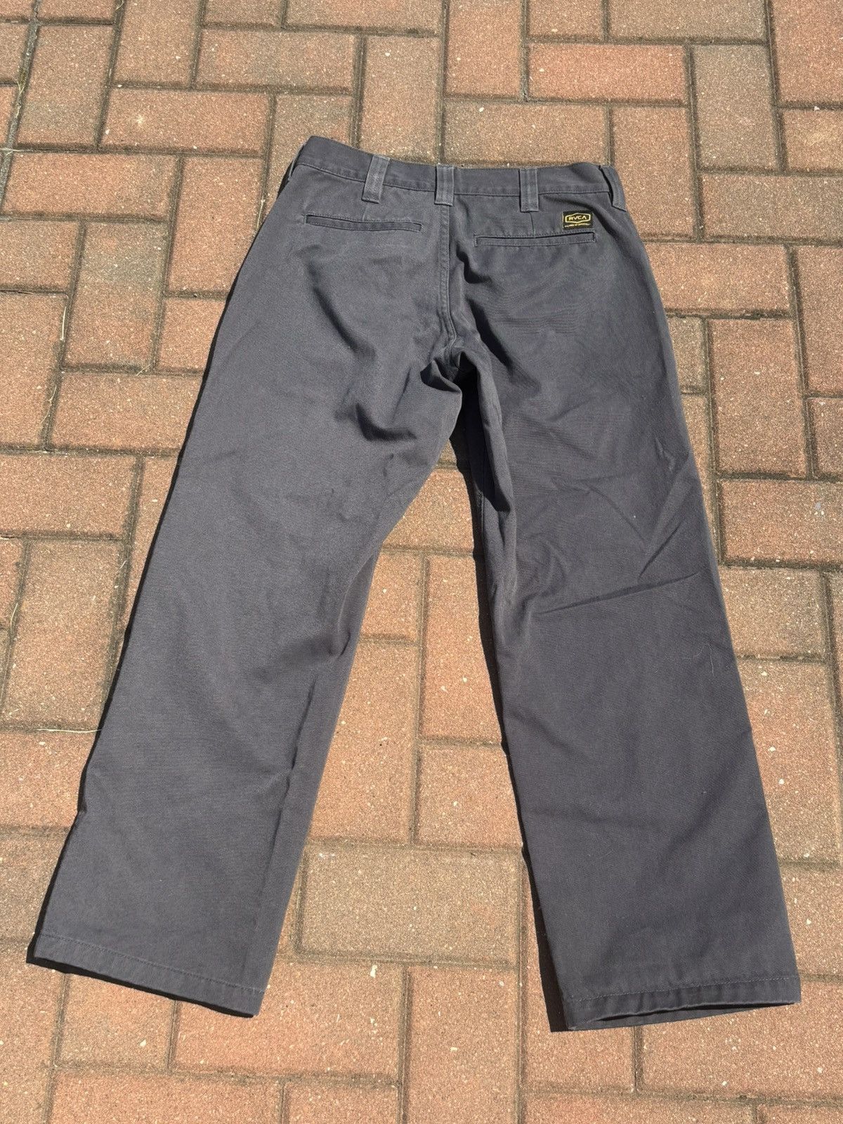 RVCA RVCA Gray Chino Pants – Workwear Straight Fit Size US 28 / EU 44 - 4 Thumbnail