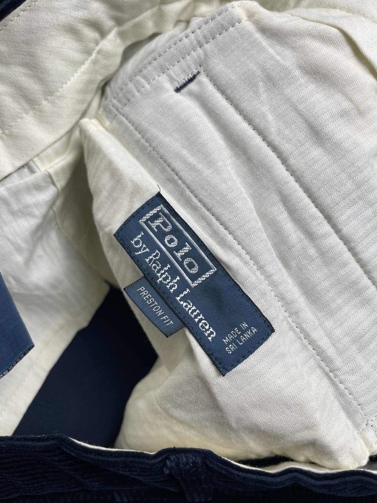 Polo Ralph Lauren Ralph Lauren Blue Luxury Preston Fit Corduroy Pants Size US 38 / EU 54 - 14 Thumbnail