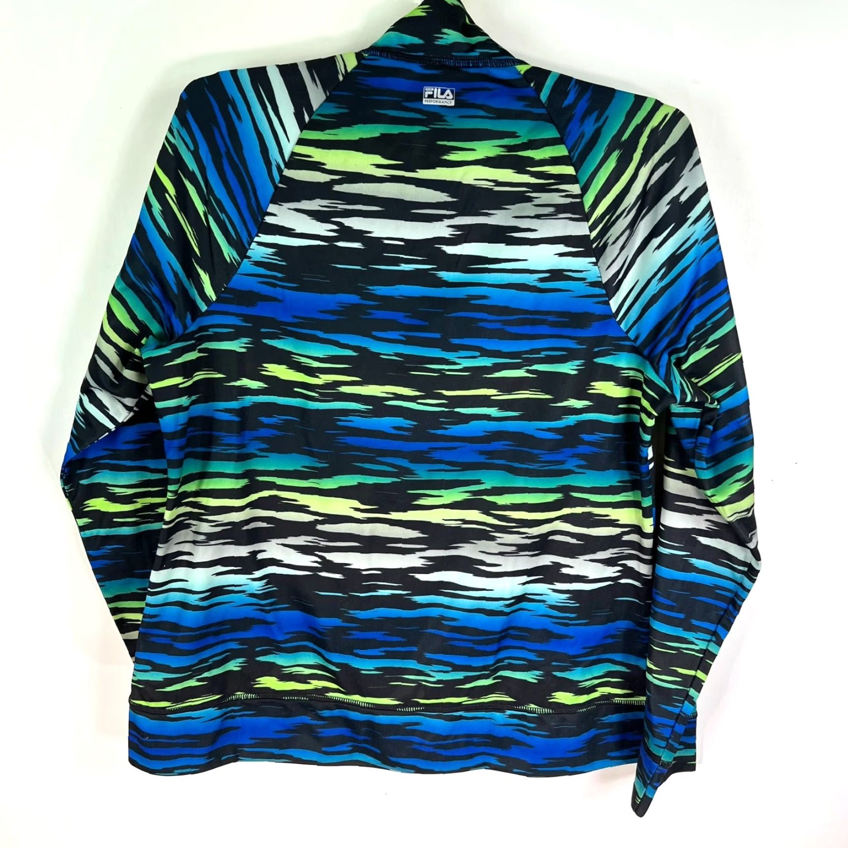 Fila Fila Sport Jacket Women’s M Blue/Black Zebra Print 1/4 Zipper Pocket Size M / US 6-8 / IT 42-44 - 7 Thumbnail