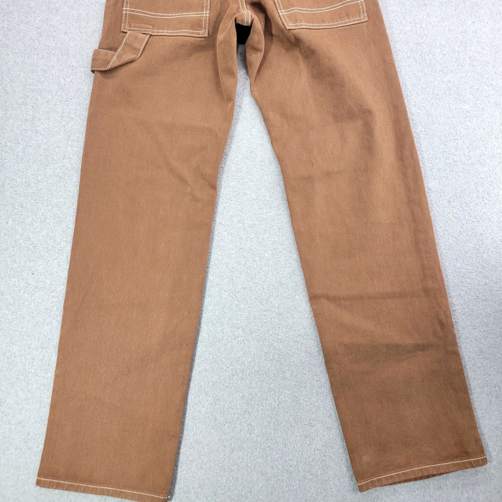Vintage VINTAGE J Galt Pants Mens Small Brown Carpenter Workwear Hammer Loop Straight Leg Size US 29 - 6 Thumbnail