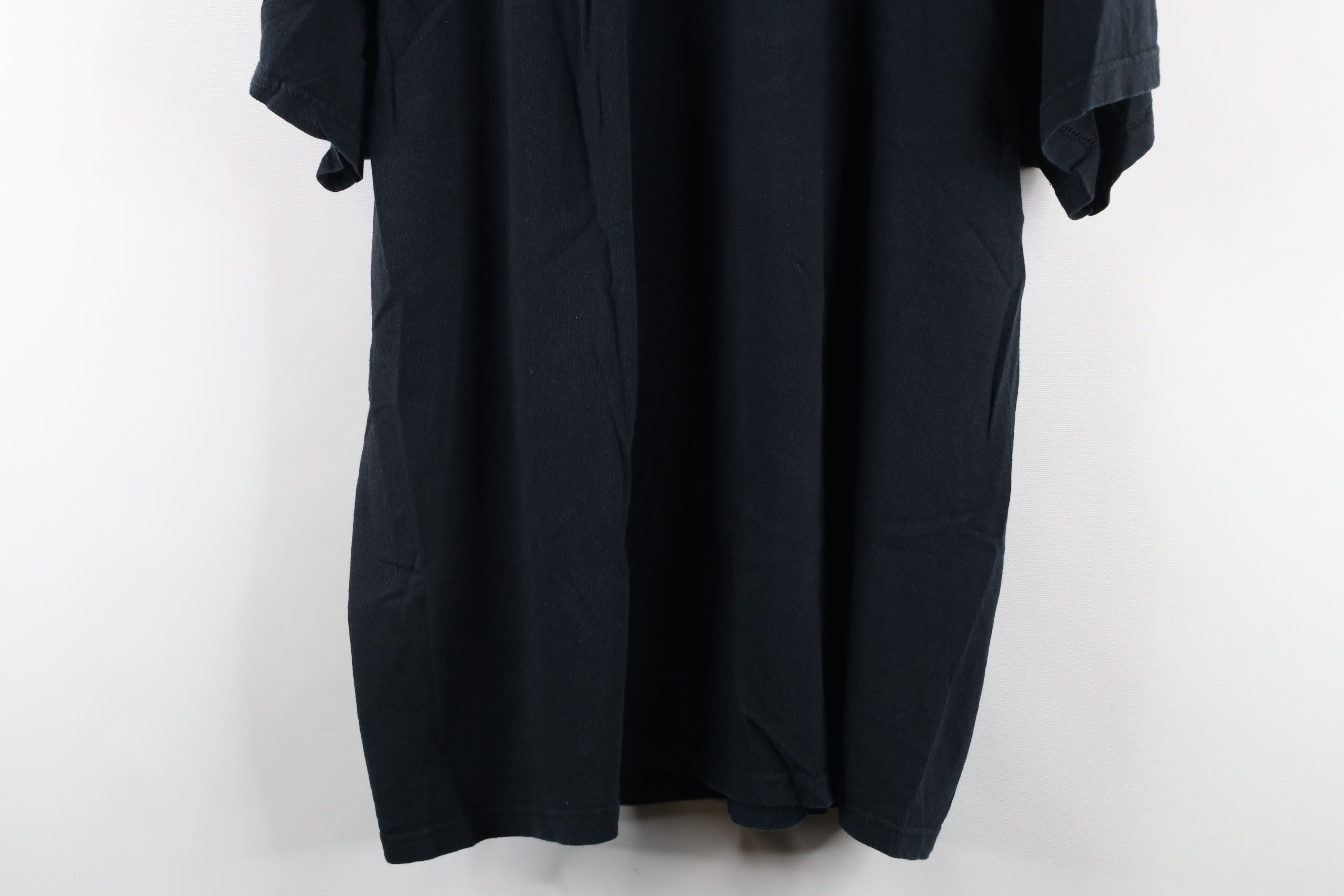 Vintage Vintage 90s Streetwear Blank Pocket T-Shirt Black Cotton Size US XL / EU 56 / 4 - 9 Thumbnail