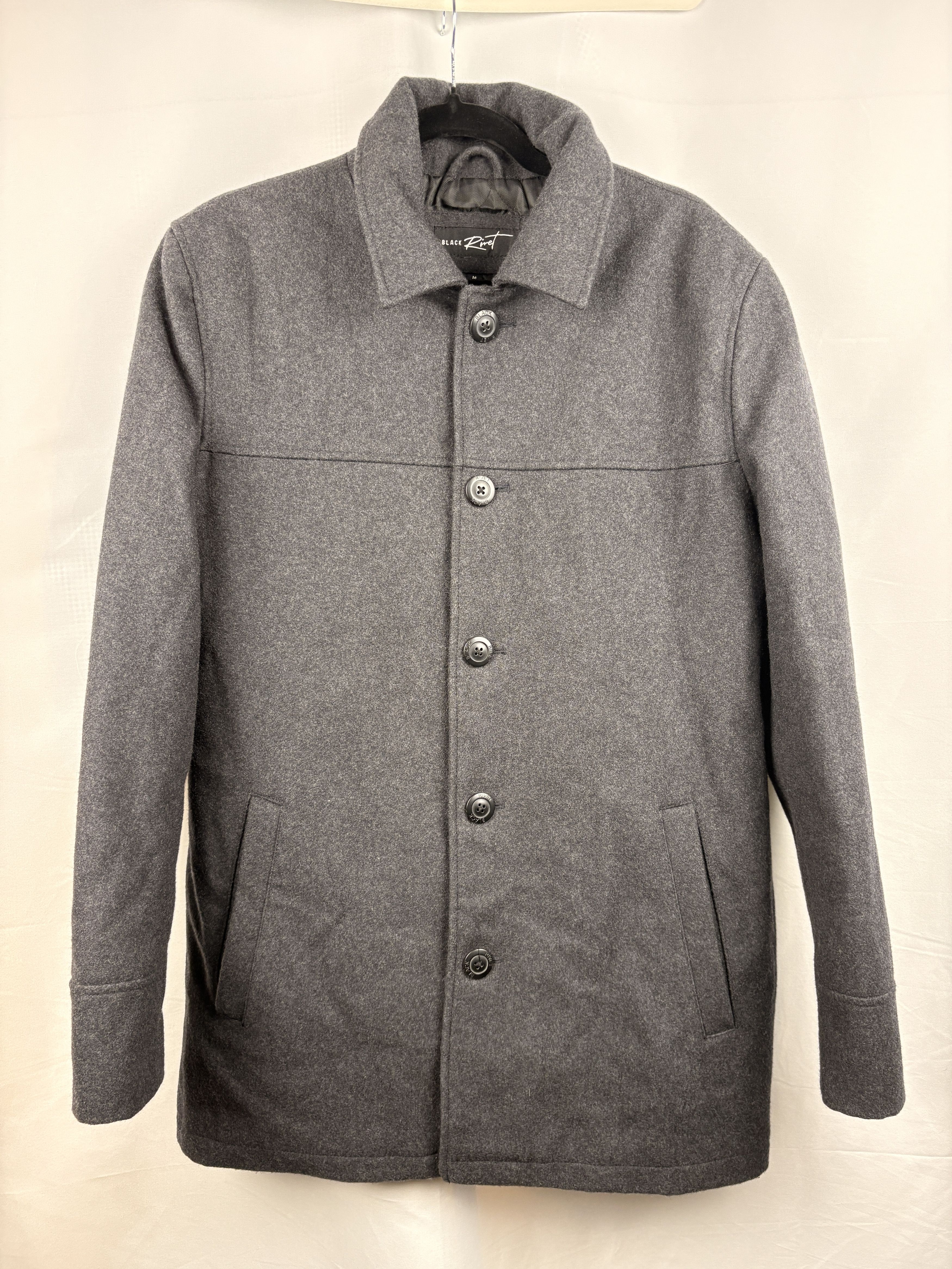 Black Rivet Woolblend Pea Coat Size US M / EU 48-50 / 2 - 1 Thumbnail