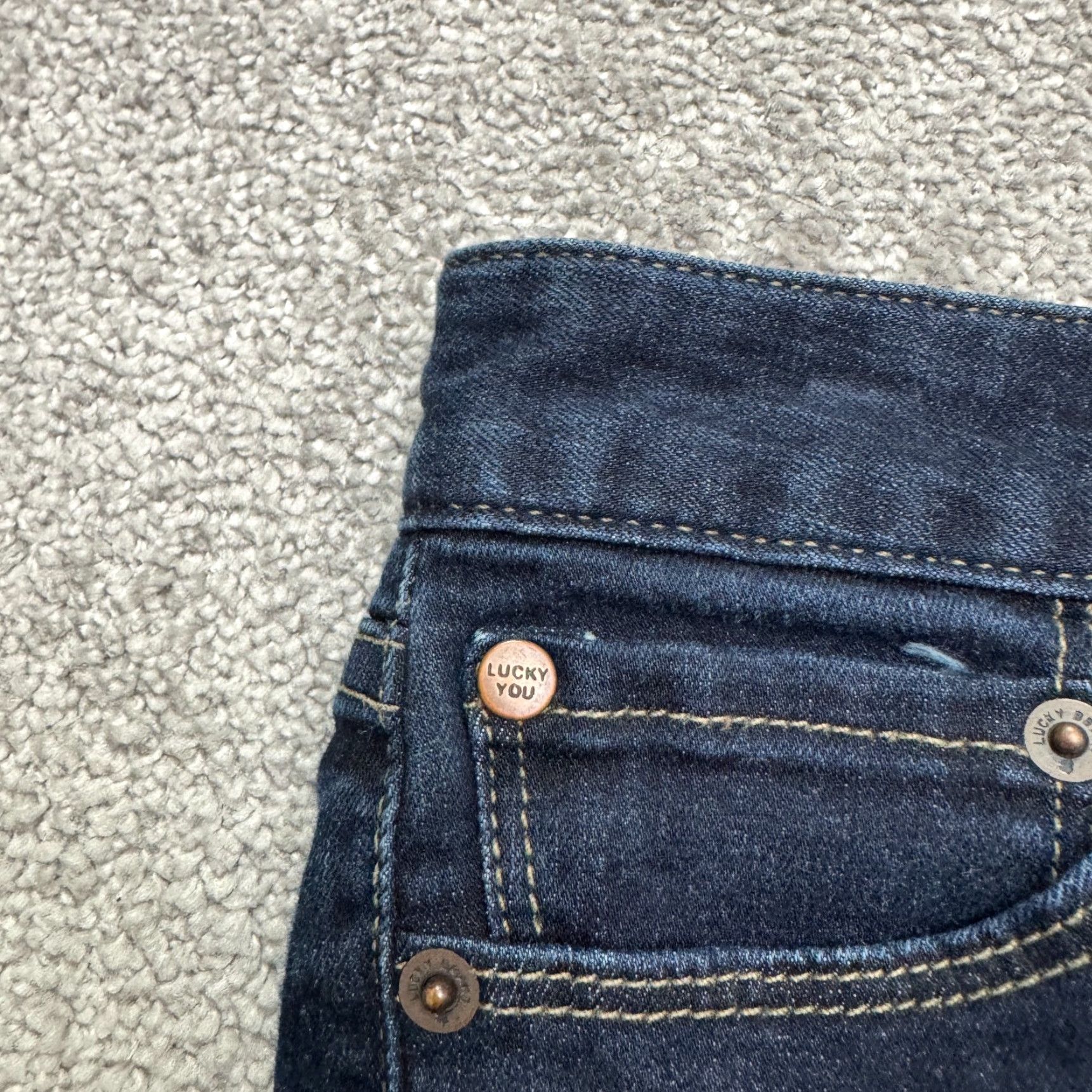 Lucky Brand Lucky Brand Jeans Capri Blue Den​im Mid Rise 27x27 Womens 00/34 - Dark Wash, 5-Pocket, Cotton Blend, Regular Fit Ladies Jeans Size 24" / US 00 / IT 34 - 3 Thumbnail