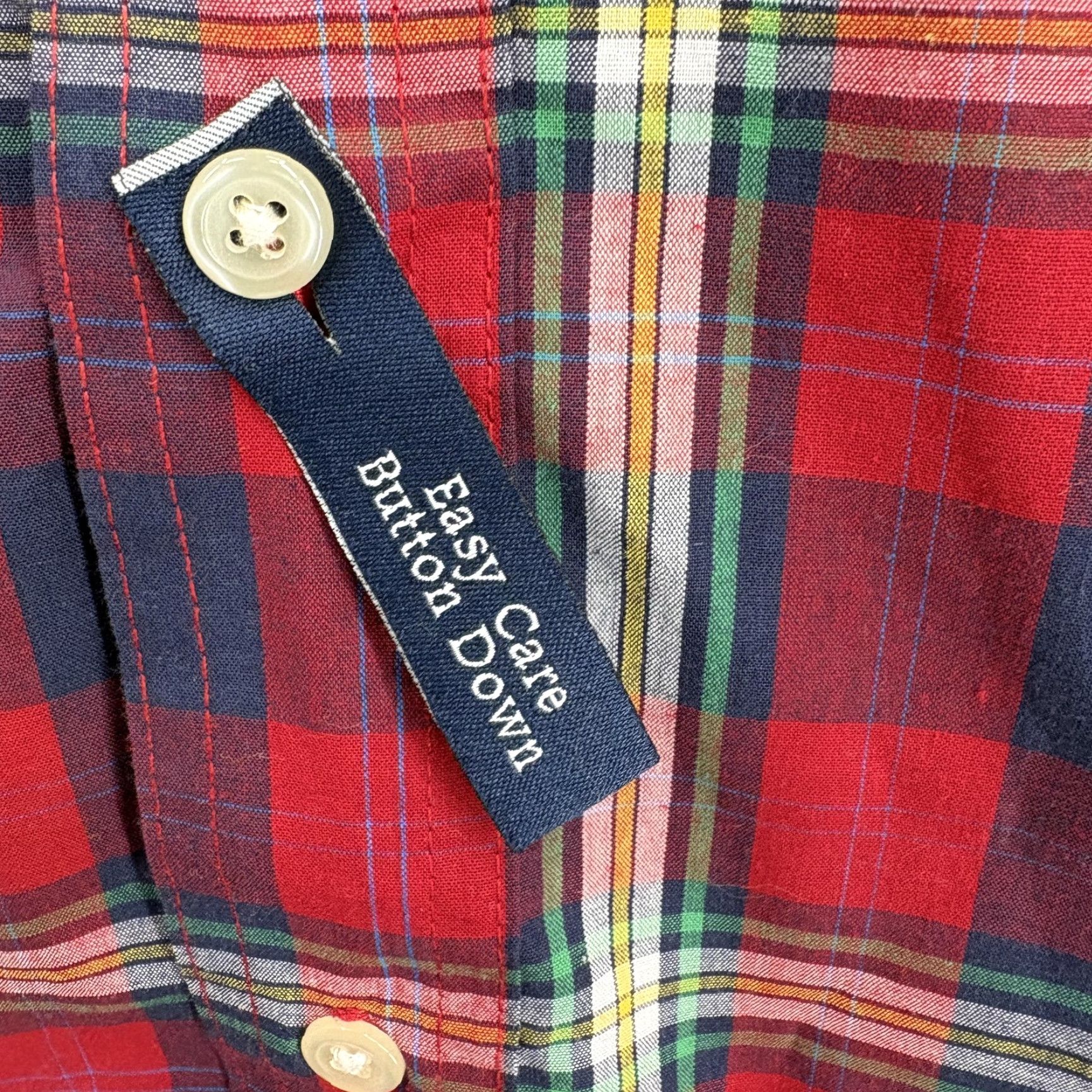 Chaps Chaps Shirt Mens Medium Red Plaid Long Sleeve Button Down Easy Care Casual NWT Size US M / EU 48-50 / 2 - 6 Thumbnail