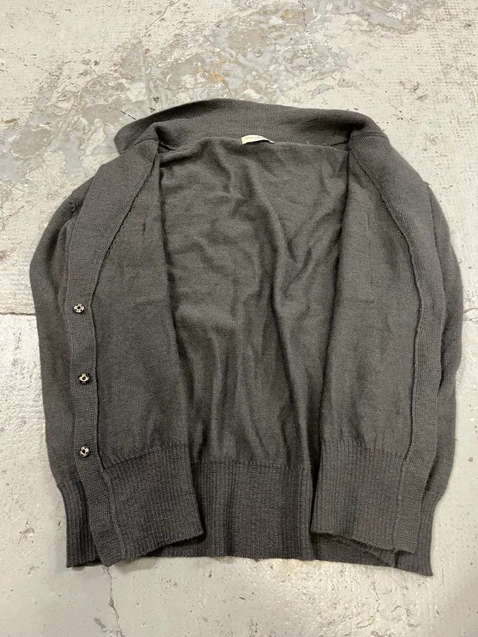 Dries Van Noten Dries Van Noten Grey Alpaca Buttoned Cardigan Size M / US 6-8 / IT 42-44 - 7 Thumbnail