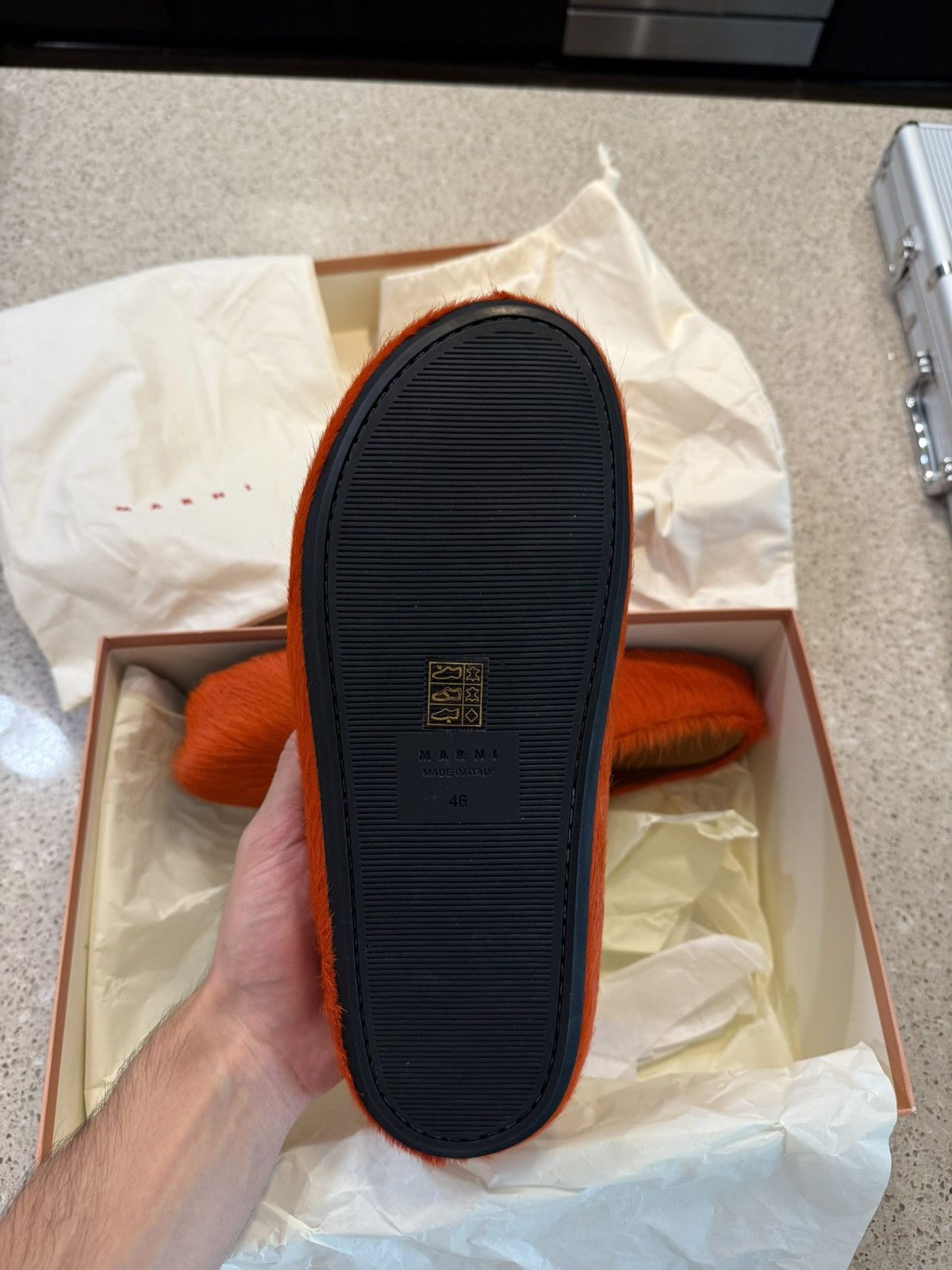Marni Marni ‘Orange’ Sabot Slippers Size US 13 / EU 46 - 4 Thumbnail