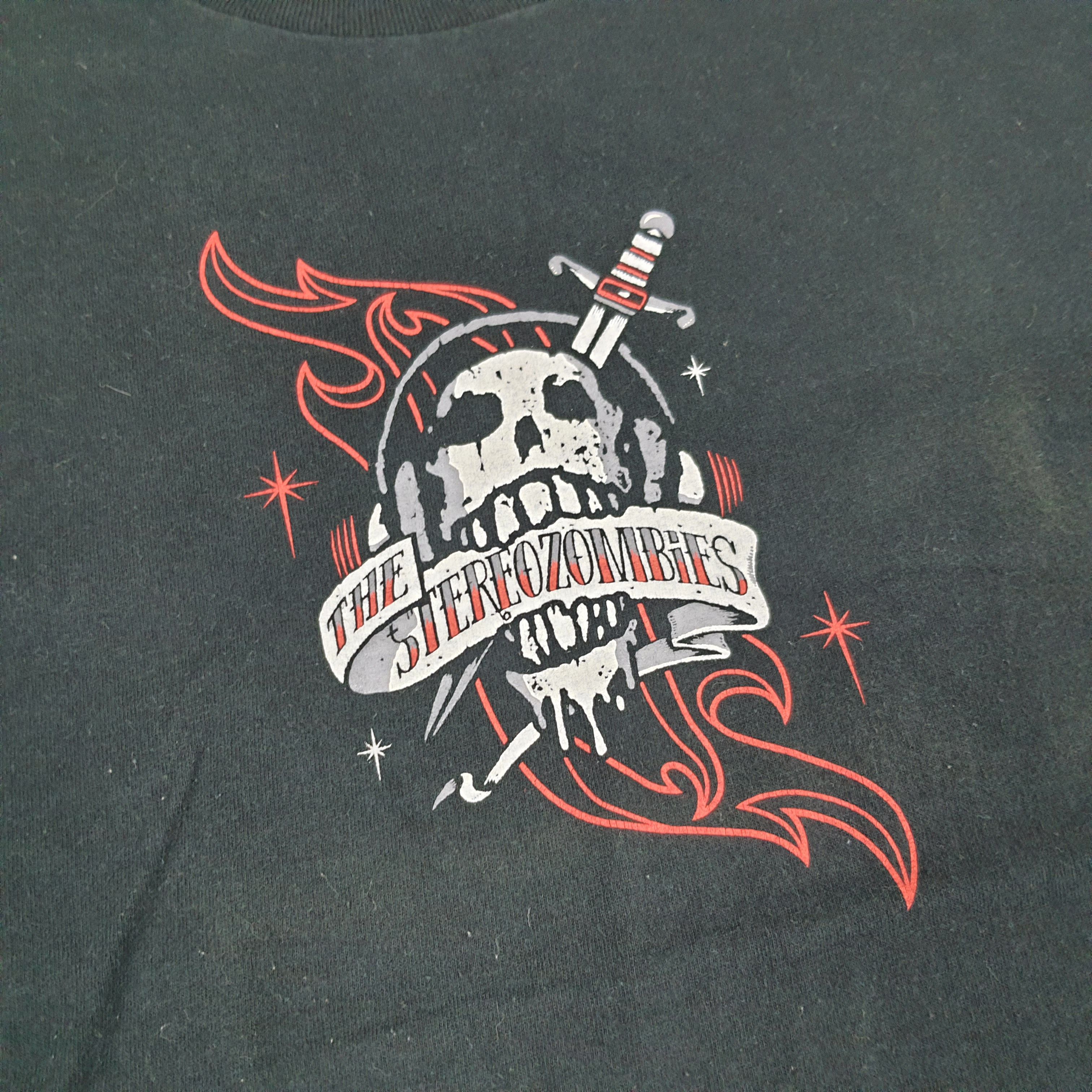Band Tees × Vintage Vintage The Stereozombie Music Skull T-shirt Size US M / EU 48-50 / 2 - 2 Thumbnail