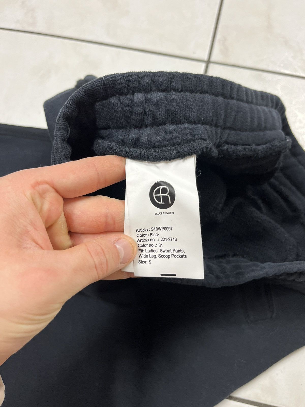 Japanese Brand Elias Rumelis flared sweatpants baggy oversized pants logo Size 26" / US 2 / IT 38 - 21 Thumbnail