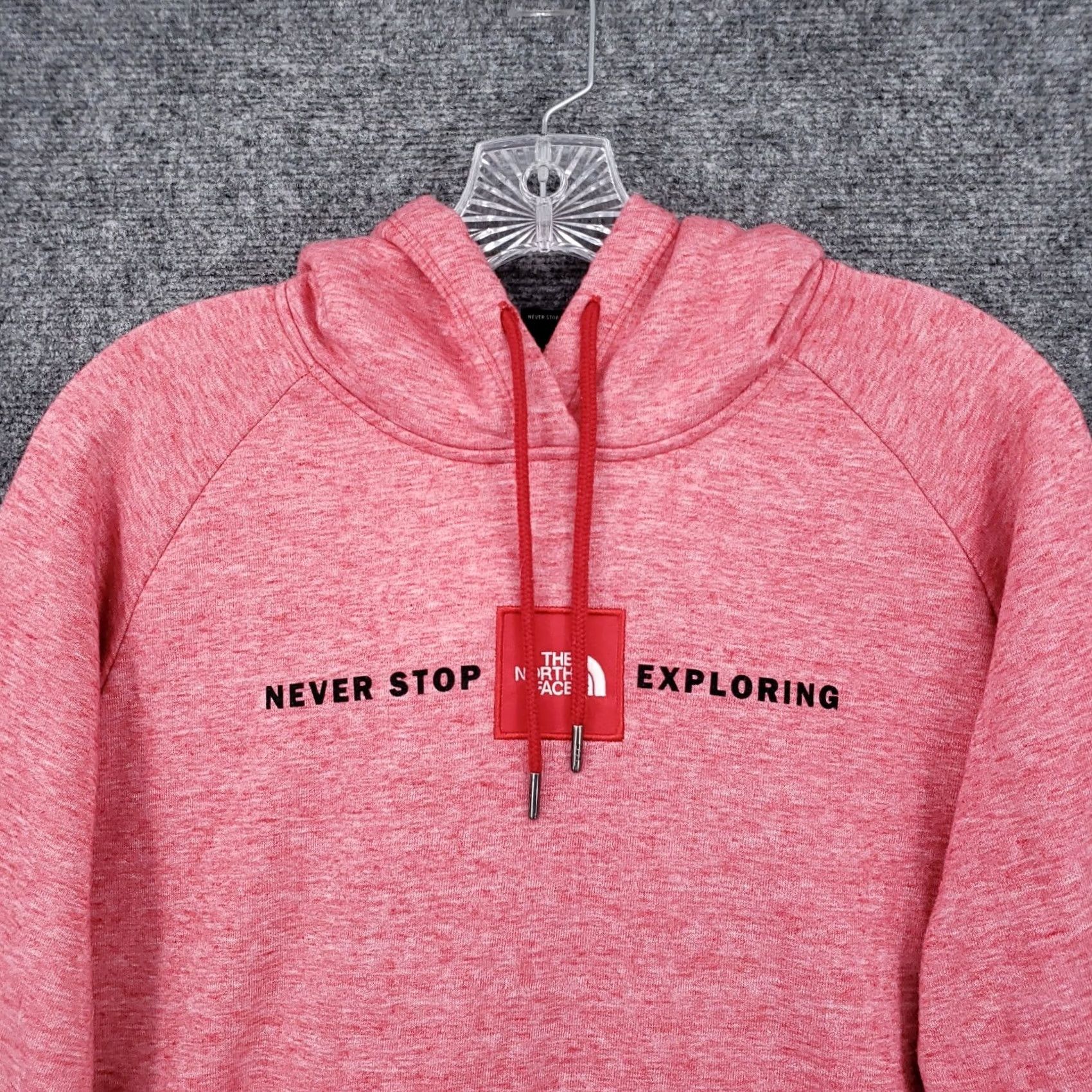The North Face The North Face Hoodie Womens L Large Pink Fleece Sweatshirt Never Stop Exploring Size L / US 10 / IT 46 - 3 Thumbnail