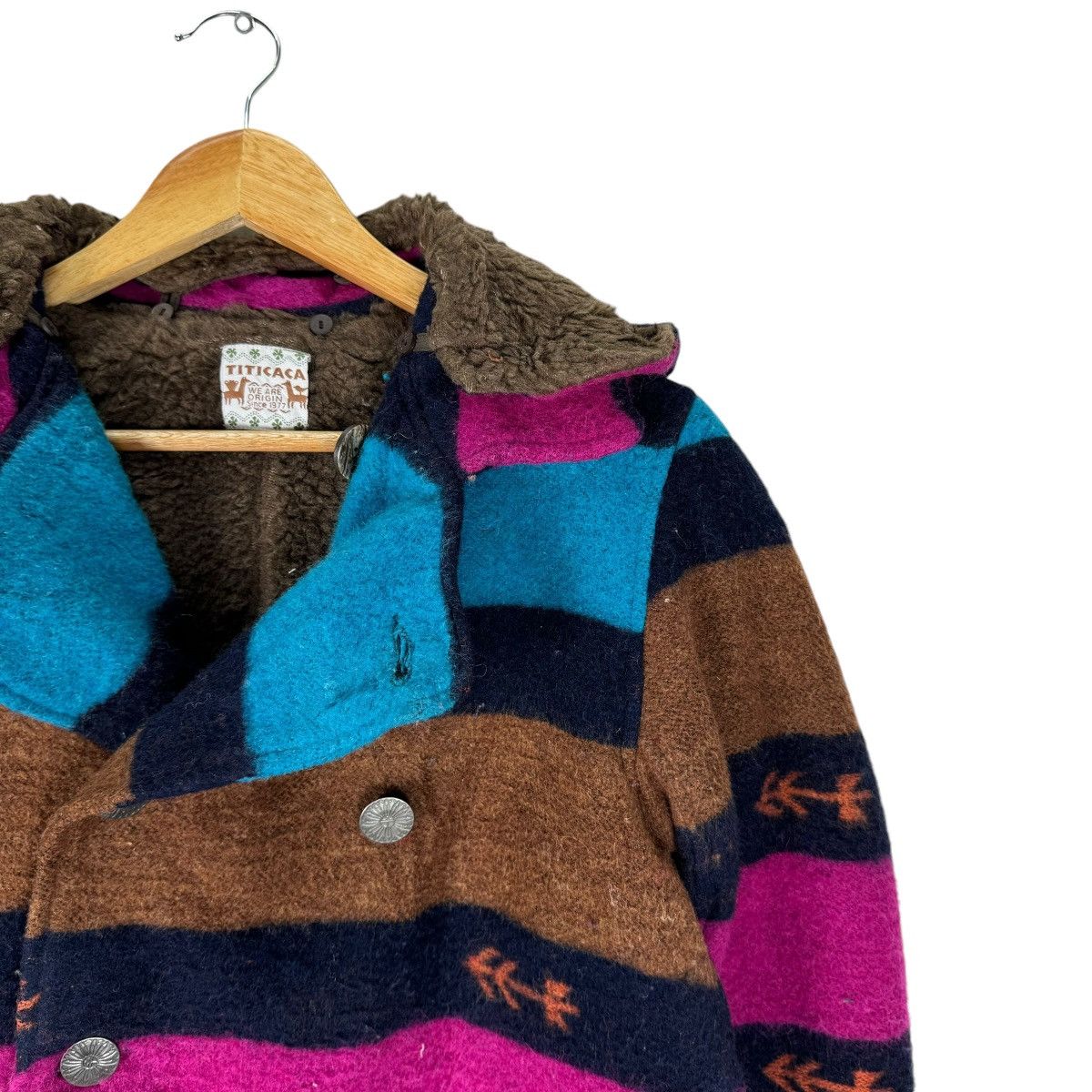 🌟TITICACA NATIVE HOODIE BUTTON JACKET