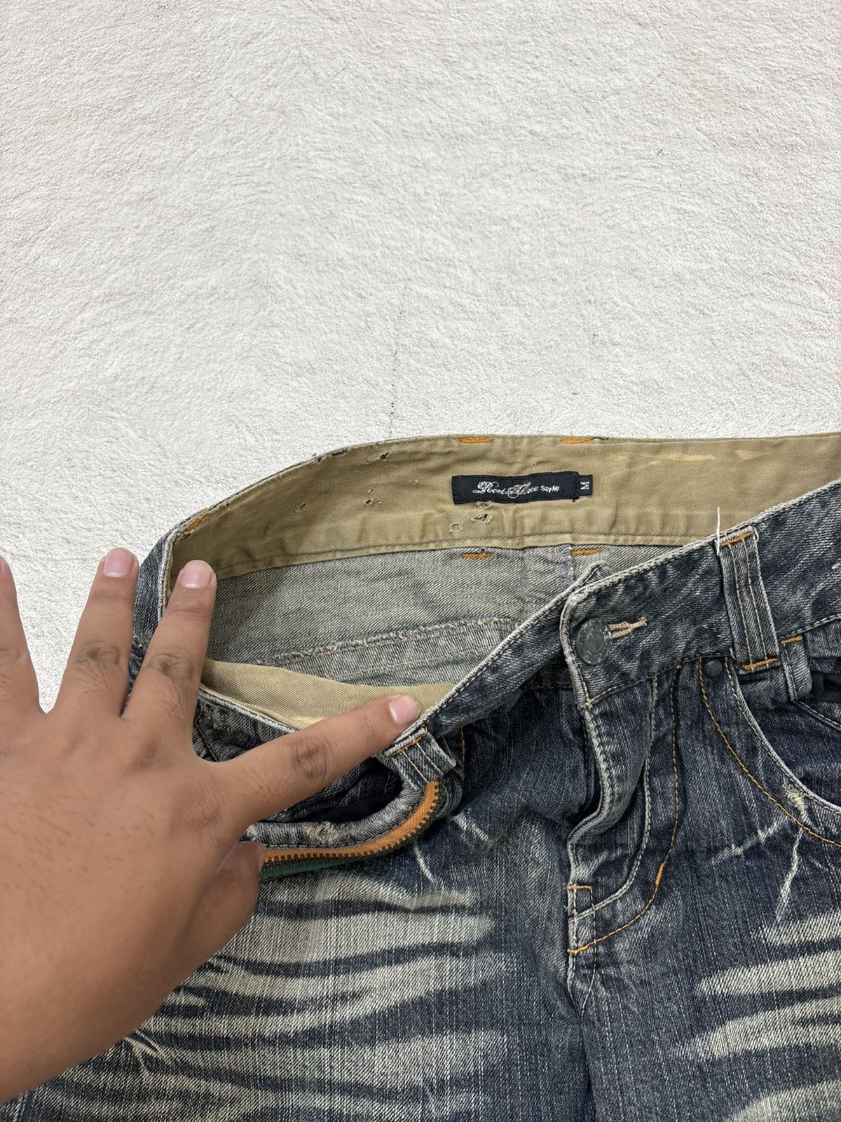 Kapital 2000s Rootthree destroy wash denim kapital style Size US 30 / EU 46 - 5 Thumbnail