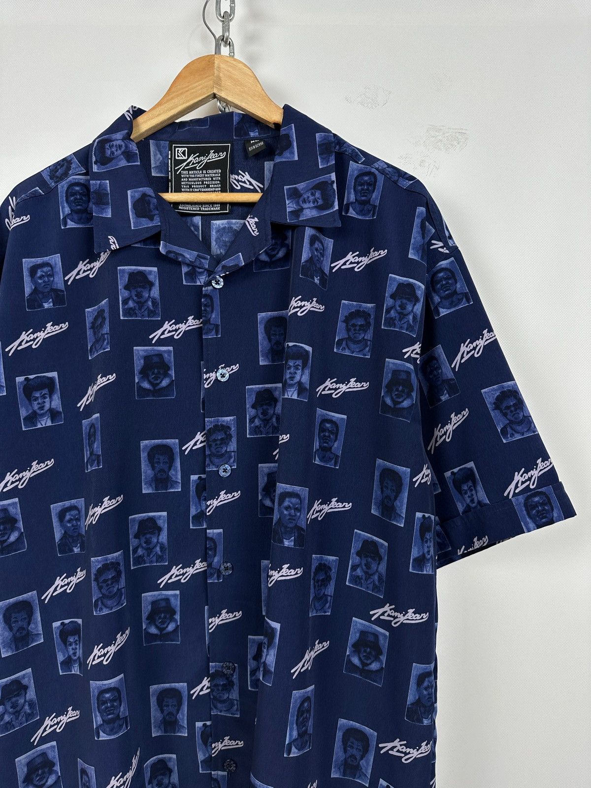 Karl Kani Vintage Karl Kani Jeans Monogram All Over Print Shirt Size US XL / EU 56 / 4 - 5 Thumbnail