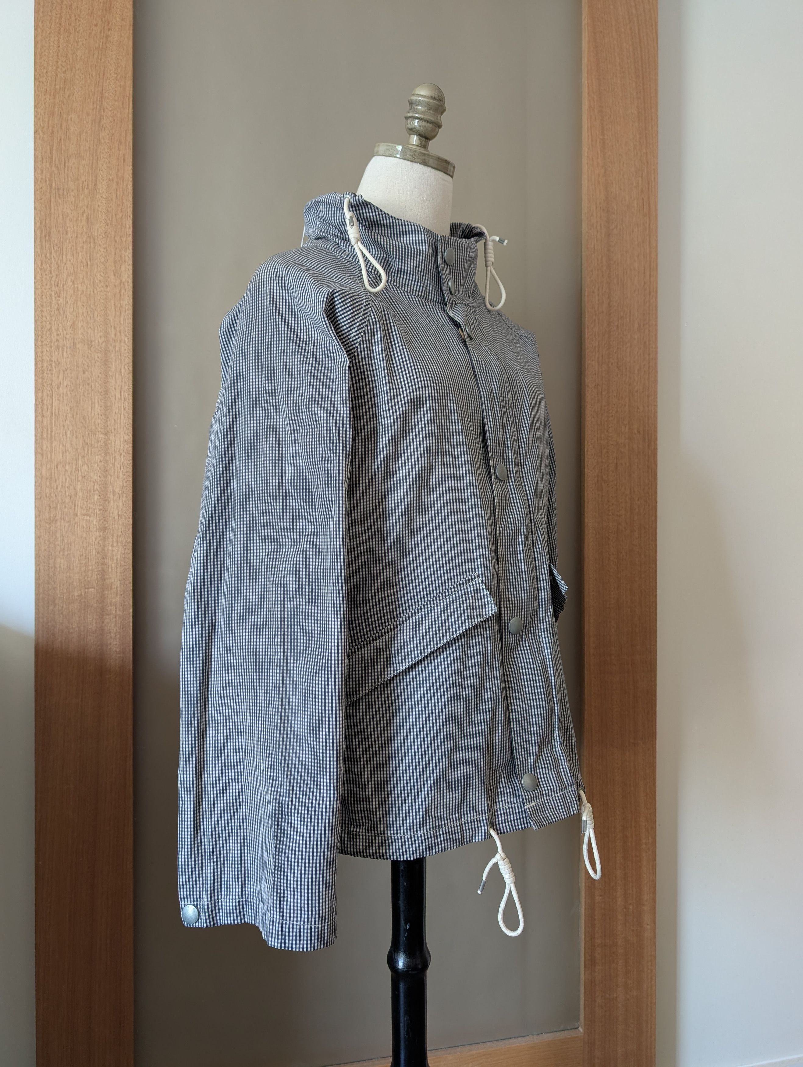 Nigel Cabourn Nigel Cabourn Beeswaxed Navy Check Aircraft Jacket Size US S / EU 44-46 / 1 - 2 Thumbnail
