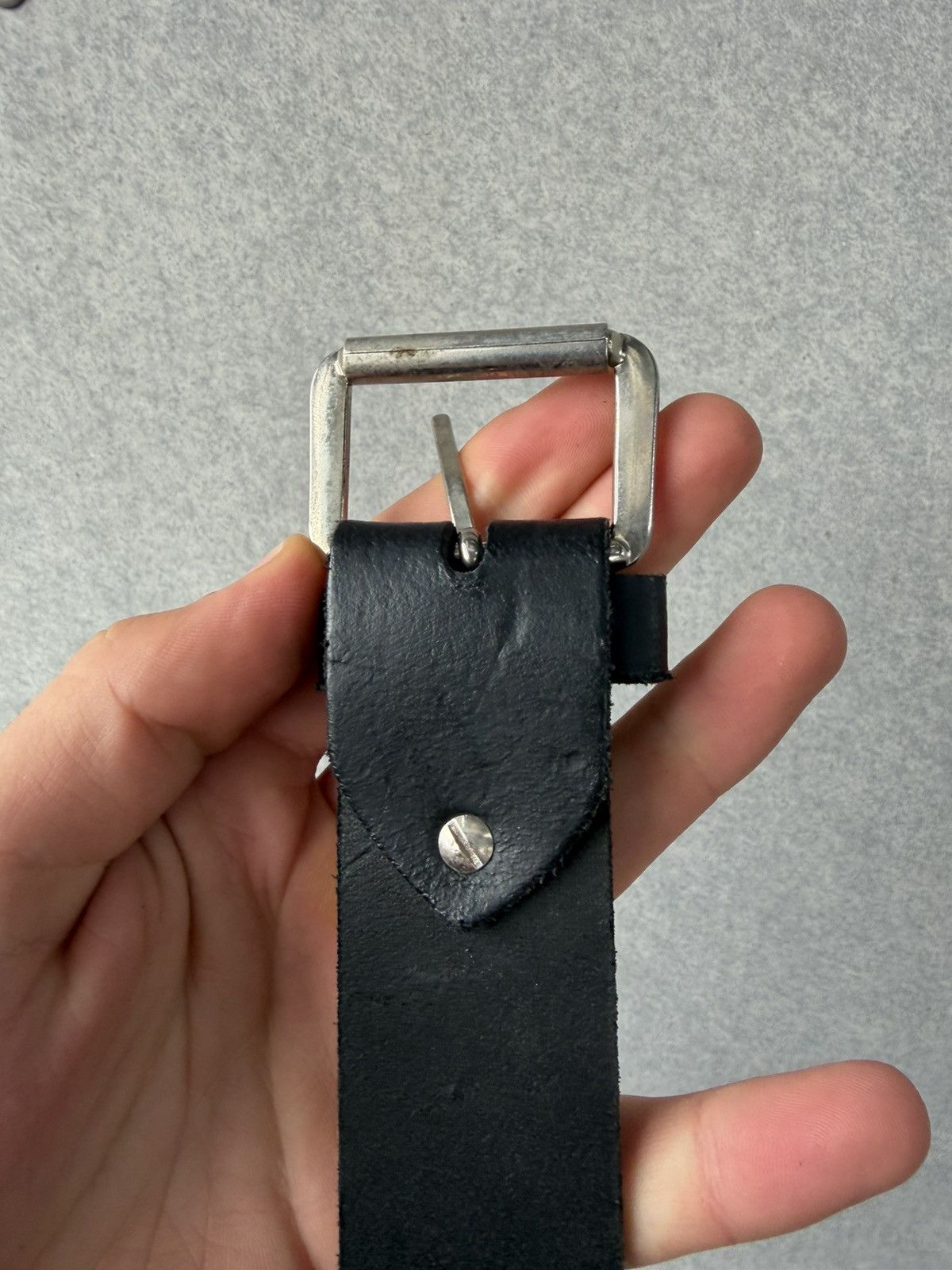 Vintage Avant-garde Spikes Leather Belt Size ONE SIZE - 9 Thumbnail