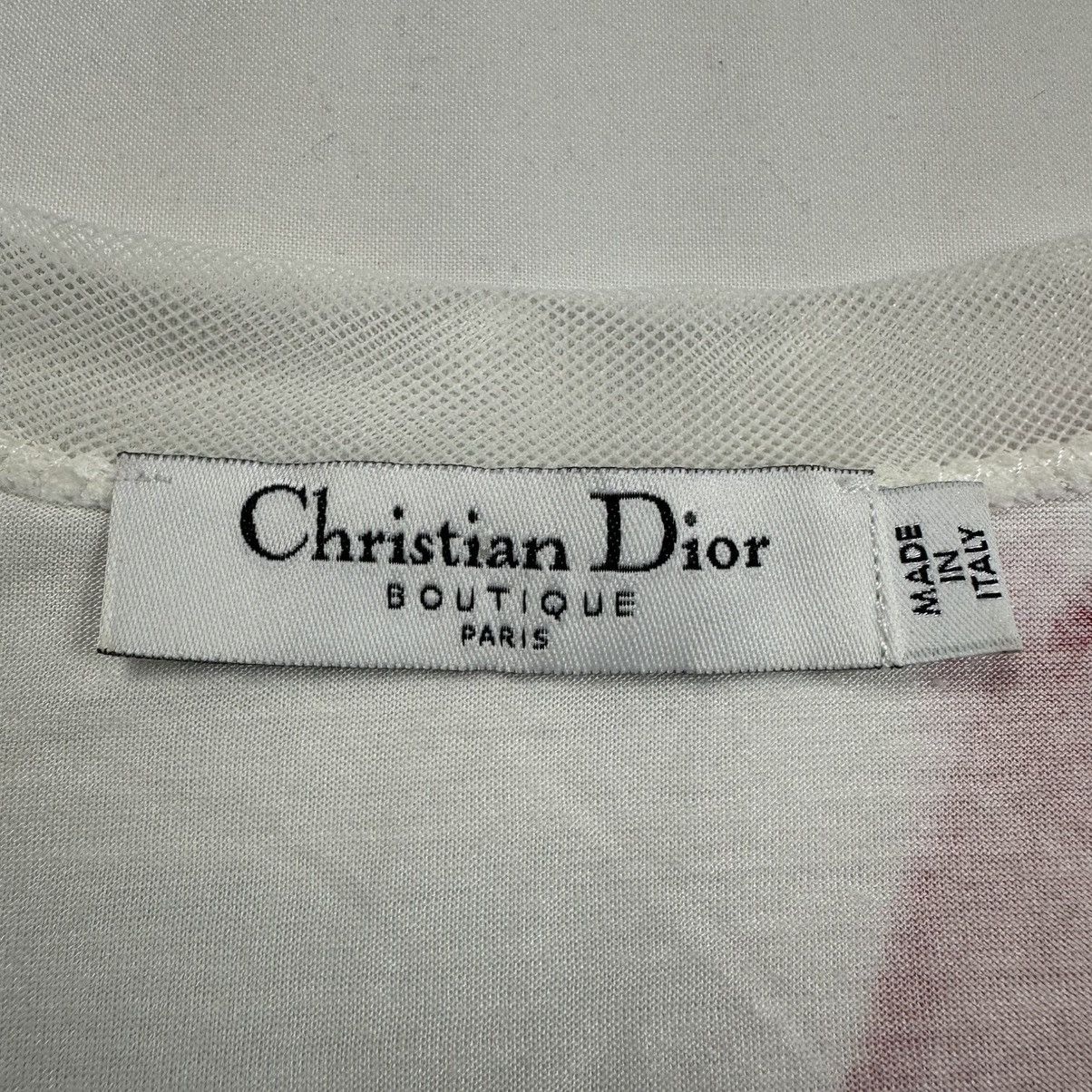 Dior SS06 Christian Dior By John Galliano Floral Mesh T-Shirt Size L / US 10 / IT 46 - 4 Thumbnail