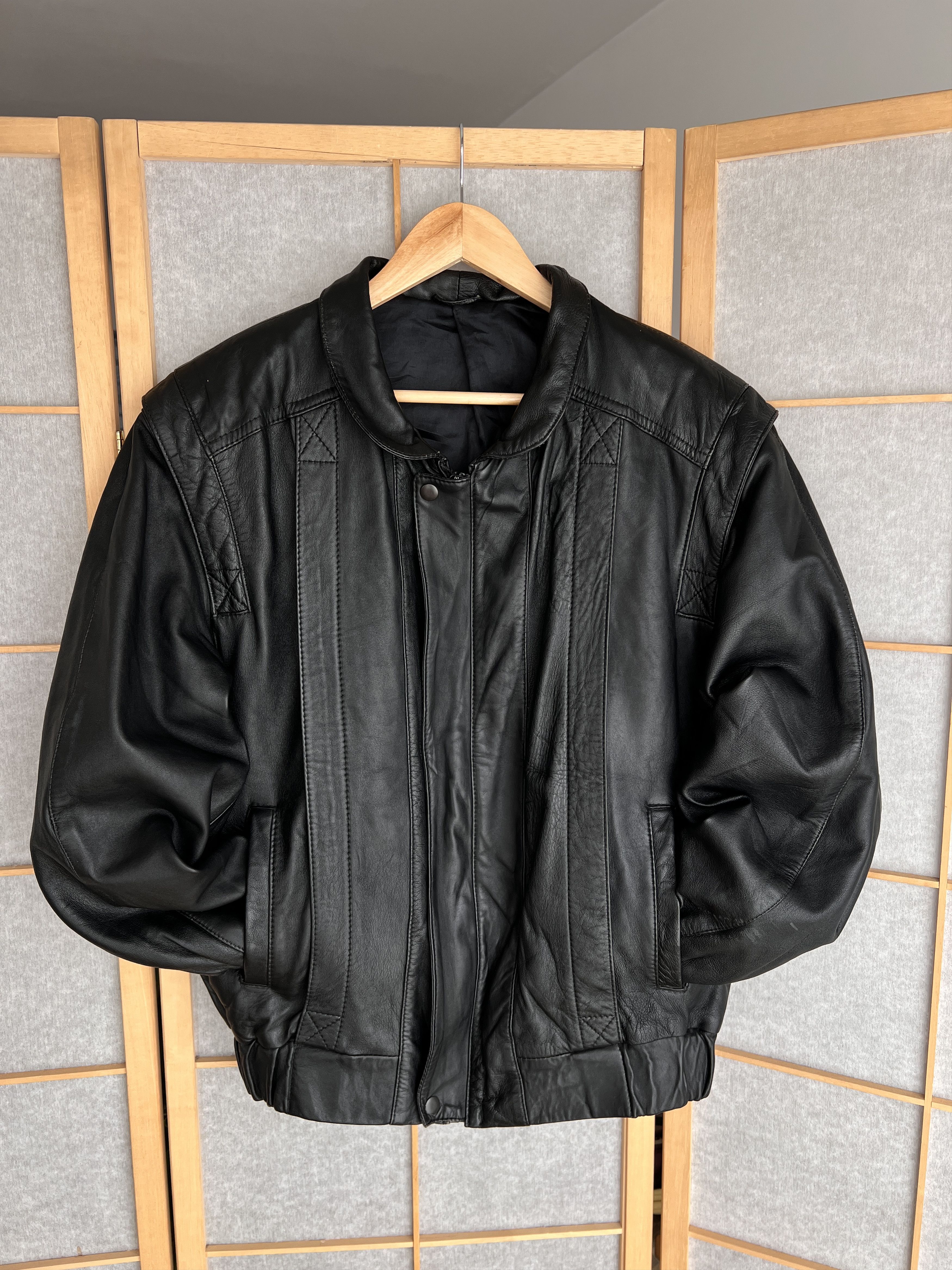 If Six Was Nine Rick Owens Yohji Yamamoto vibe vintage leather bomber jacket Size US M / EU 48-50 / 2 - 4 Thumbnail