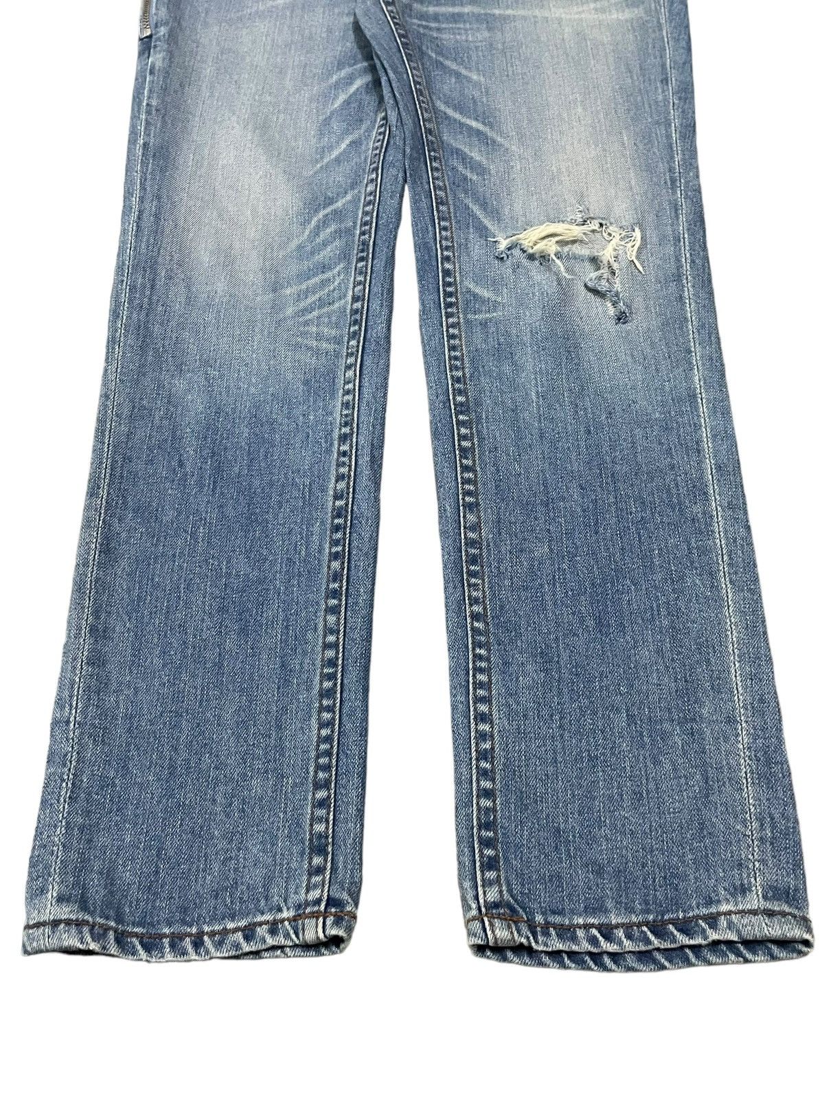 Levi's Vintage Levi’s Spiked Denim Distressed Punk Goth Style Jeans Size 29" - 7 Thumbnail