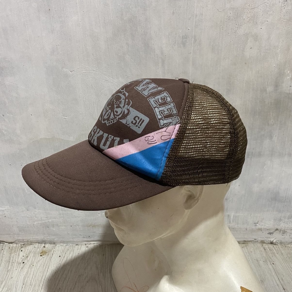 If Six Was Nine 2000s halloween skull flame trucker cap lgbstyle Size ONE SIZE - 4 Thumbnail