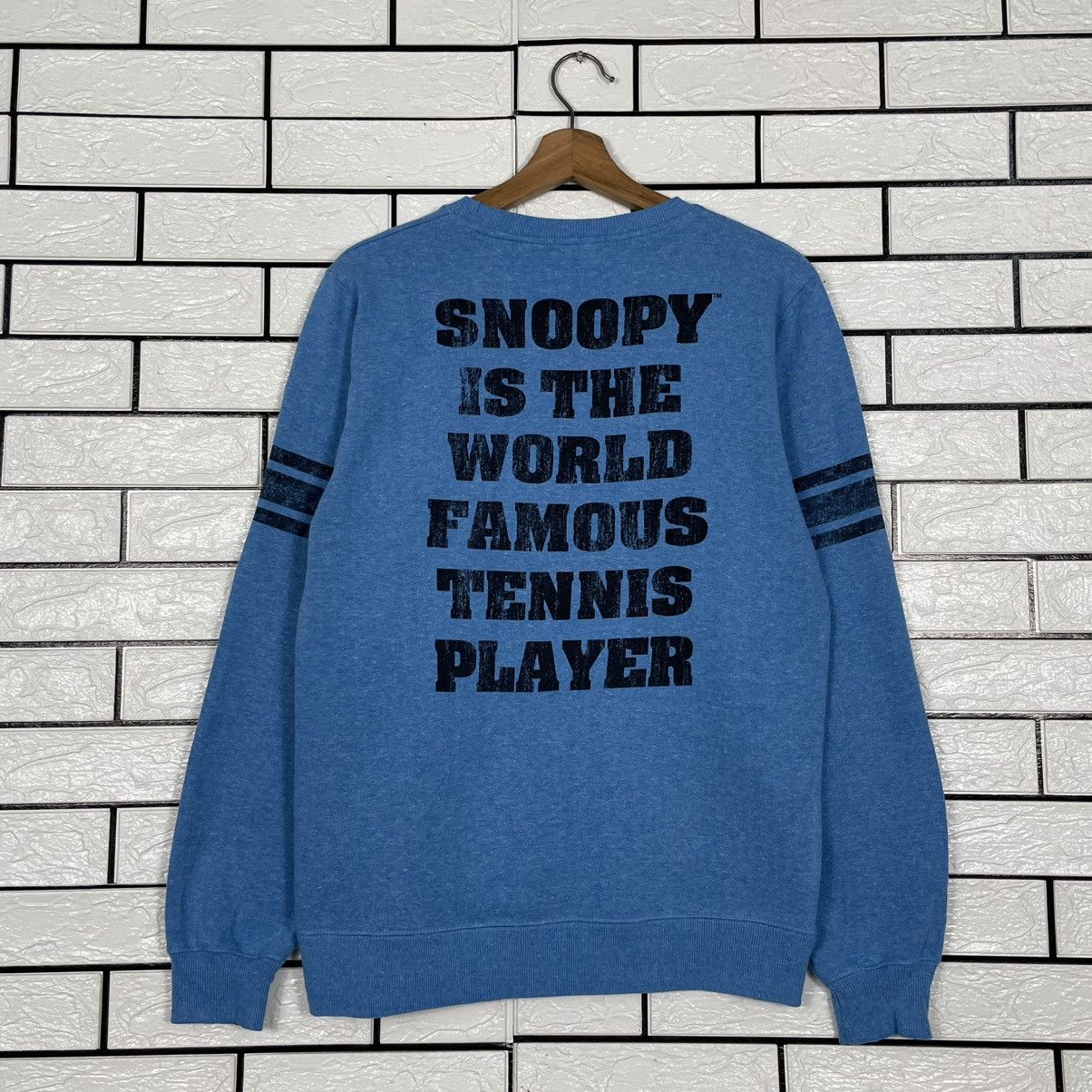 Peanuts Peanuts Snoopy Famous Tennis Player Blue Sweatshirt Size US S / EU 44-46 / 1 - 7 Thumbnail