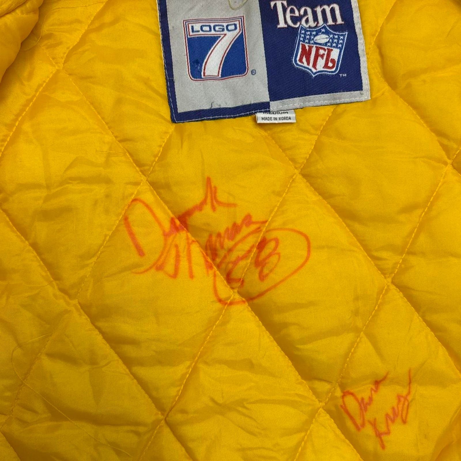 Logo 7 1998 Chiefs Logo7 Signed Jacket Derrick Thomas Tony Gonzalez Size US M / EU 48-50 / 2 - 2 Thumbnail
