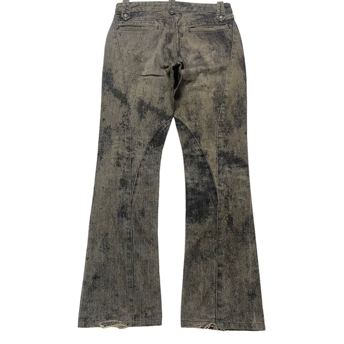 Schlussel SCHLUSSEL Spiral Cut Low Flare Coated Jeans Size US 29 - 3 Thumbnail
