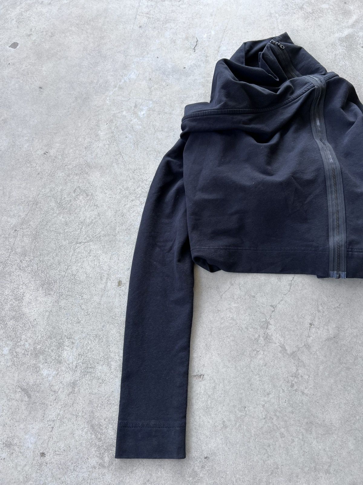 Vintage Avant Garde Cropped Asymmetrical Zip Sweatshirt Size S / US 4 / IT 40 - 5 Thumbnail