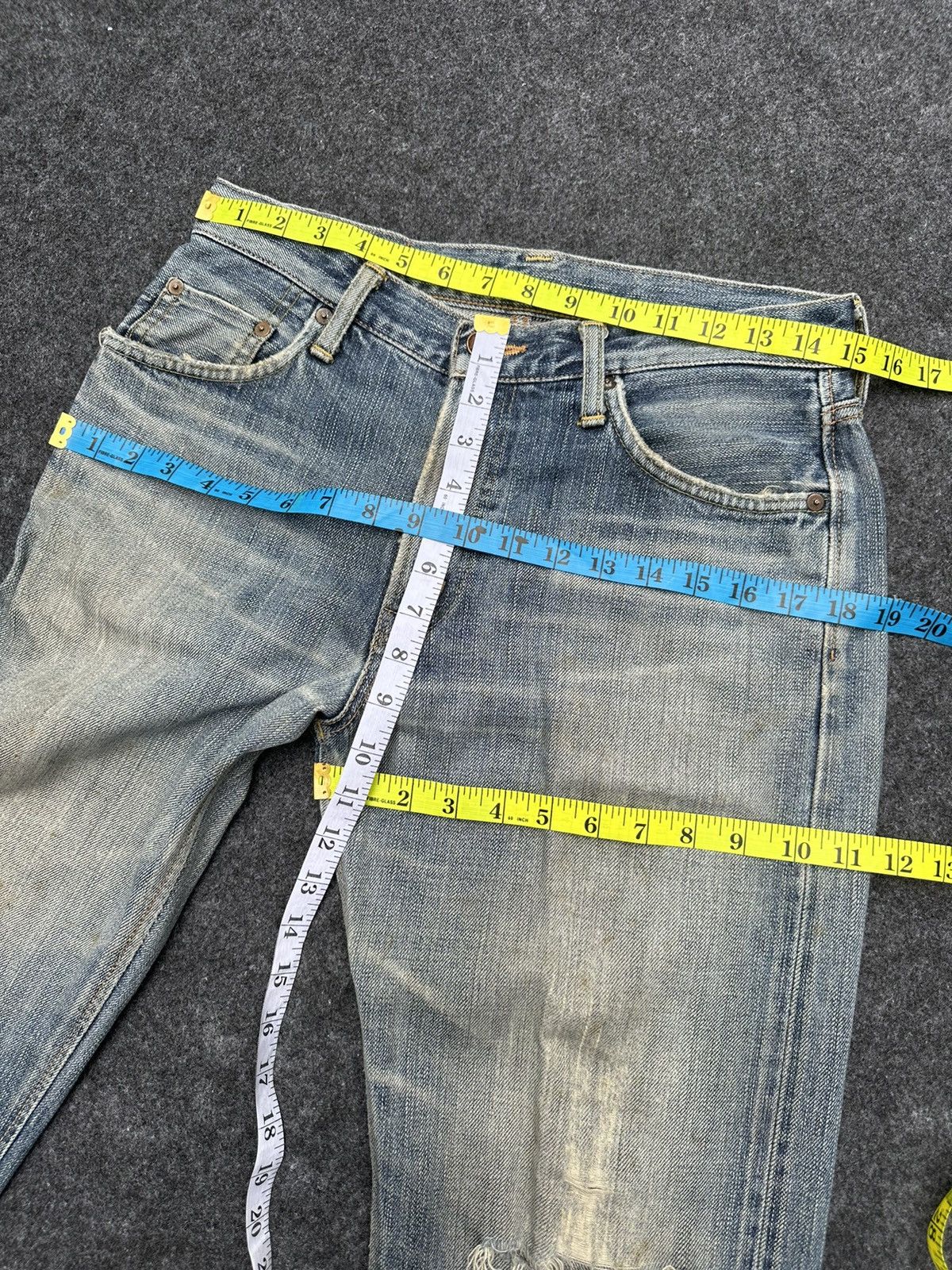Edwin × If Six Was Nine × Vintage Vintage Edwin 505zxx Selvedge Distressed Denim D68 Size US 30 / EU 46 - 4 Thumbnail