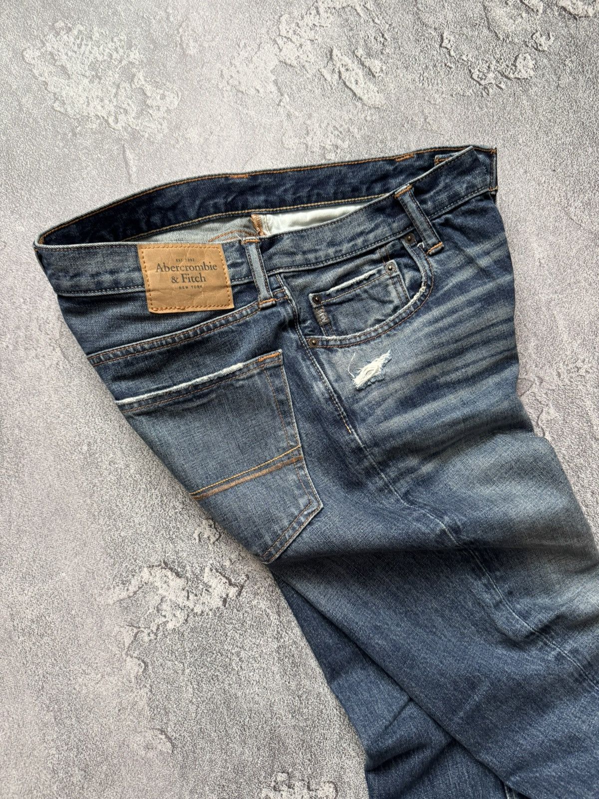 Abercrombie & Fitch Abercrombie & Fitch 32/30 blue denim pant trouser Jean chino Size US 32 / EU 48 - 13 Thumbnail