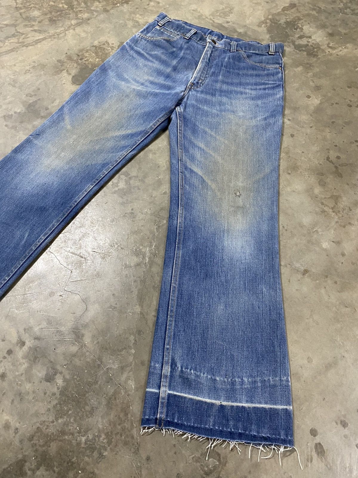 Jean × Levi's × Vintage Flare Jeans Vintage Levis Distressed Denim Boot Cut @220 Size US 32 / EU 48 - 2 Thumbnail